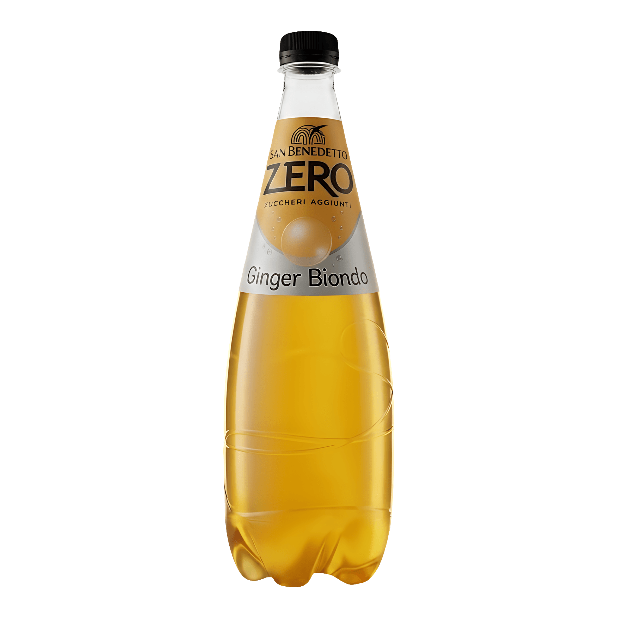 Bautura racoritoare carbogazoasa cu aroma de ghimbir San Benedetto Zero,  0.75 l