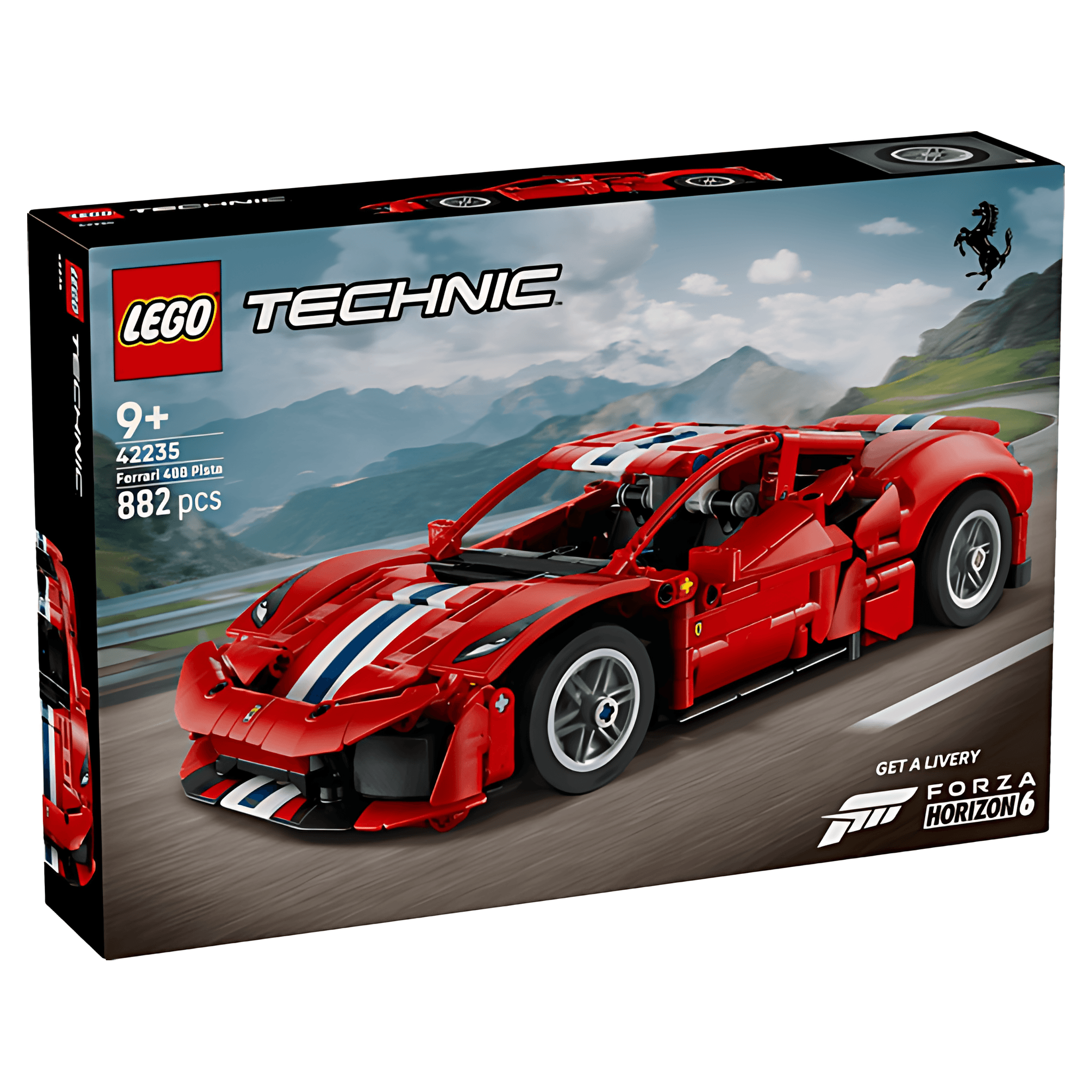 LEGO Technic - Masina Ferrari 488 Pista 42235, 9 ani+, 882 piese