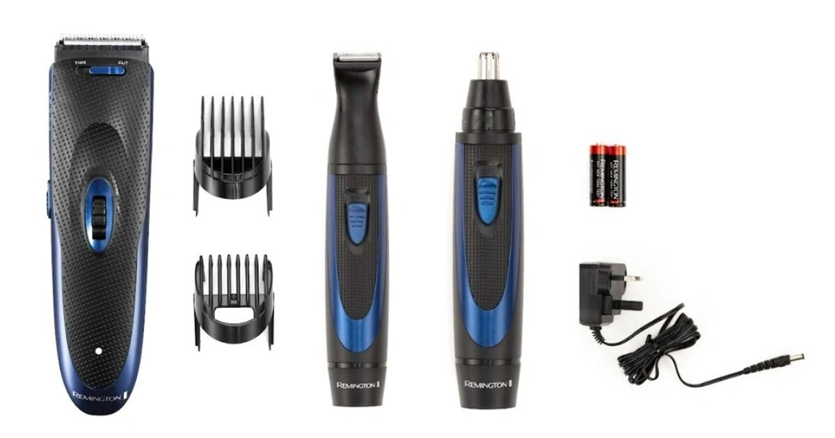 Set aparat de tuns Remington HC910, autonomie 45 min, 18 trepte, negru