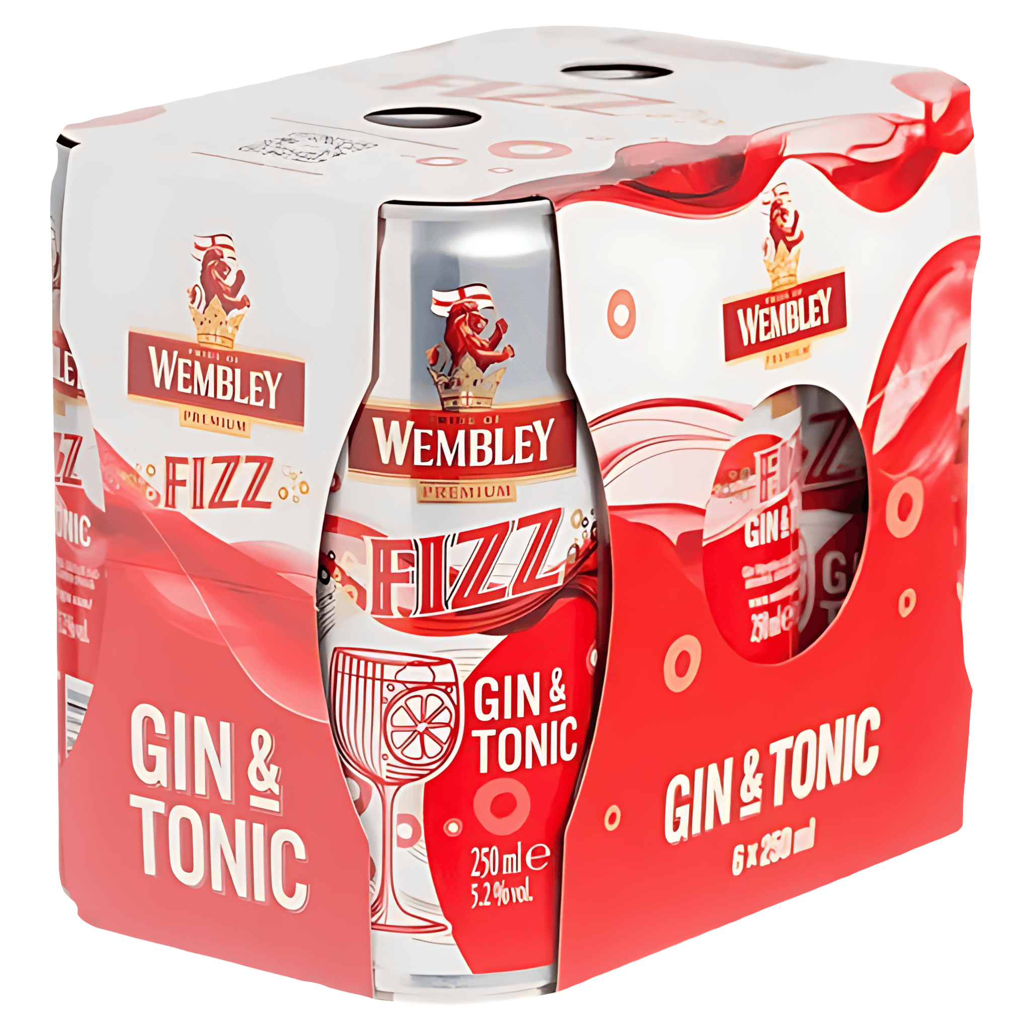 Cocktail Wembley Fizz Gin & Tonic, 6 x 0.25 l