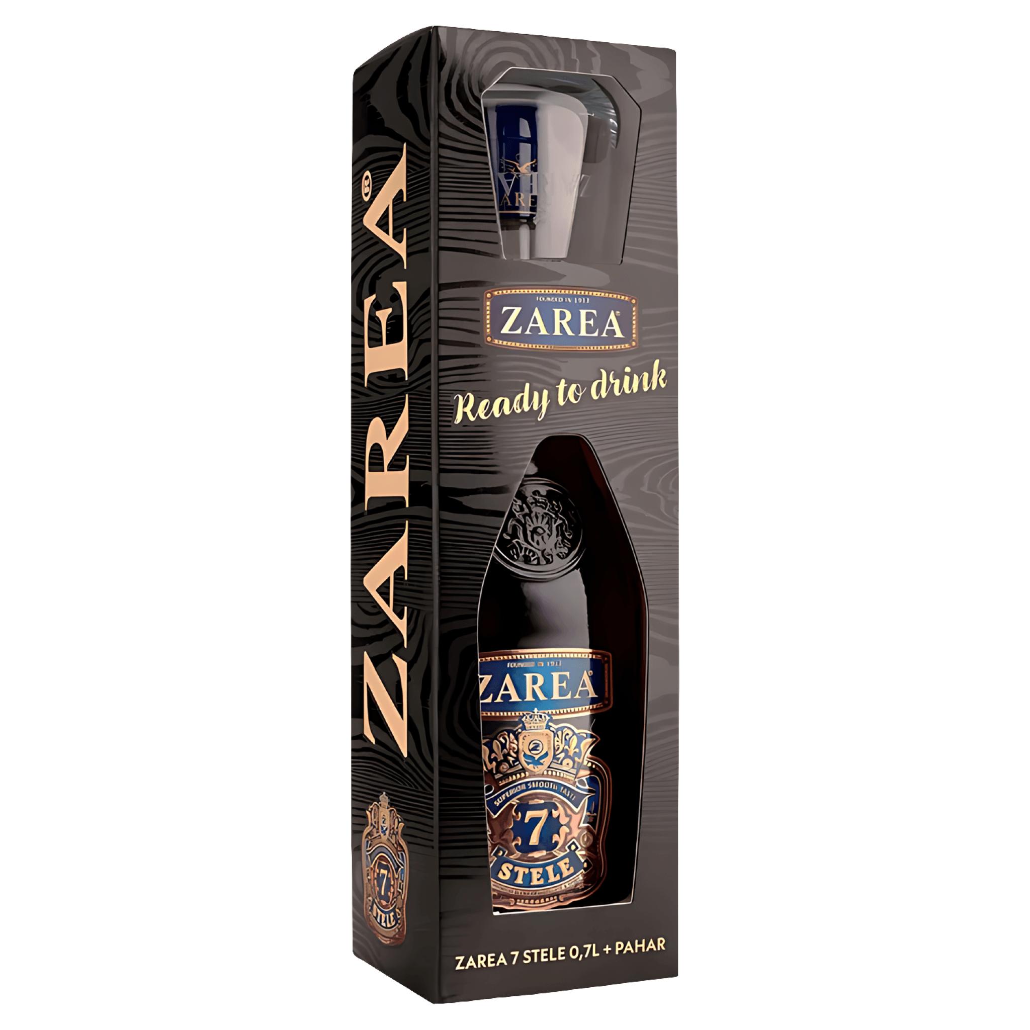 Zarea | Bautura spirtoasa Connaisseur Zarea 7 Stele + Pahar, 40
