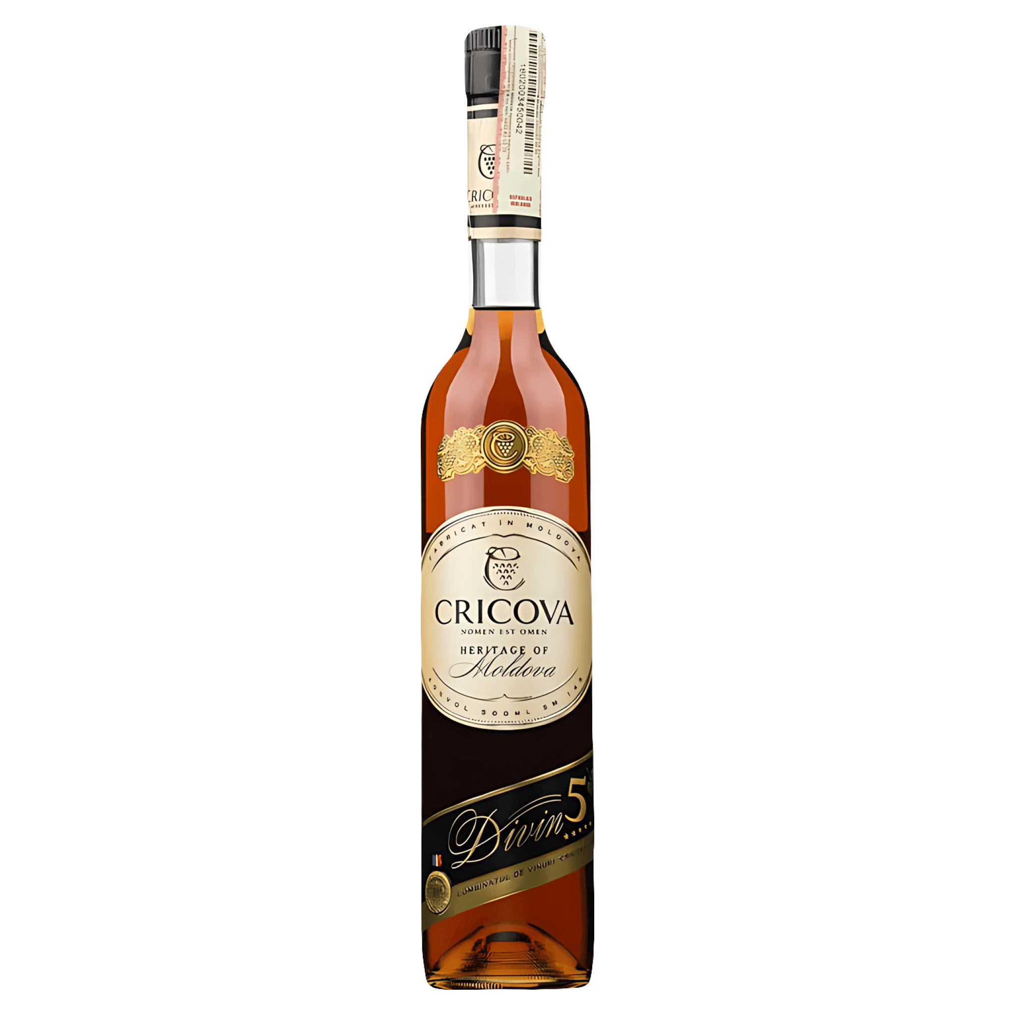 Coniac Cricova Divin, 5 ani, alcool 40%, 0.5 l