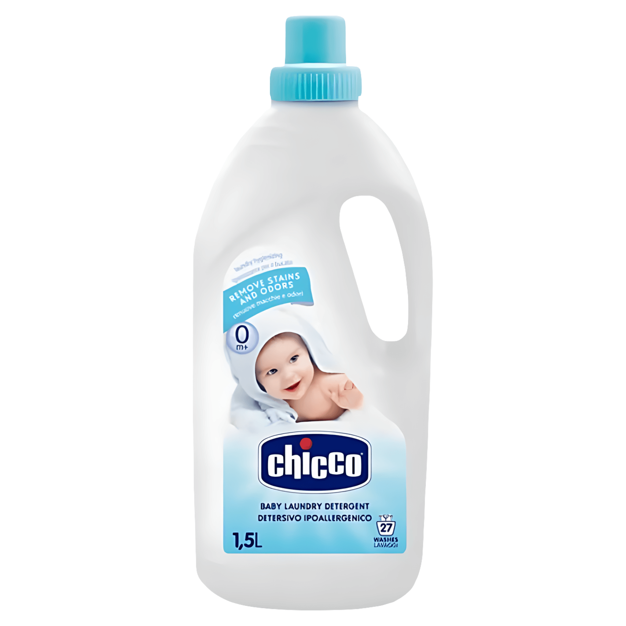 Detergent lichid Chicco, hipoalergic, 27 spalari, 1.5 l