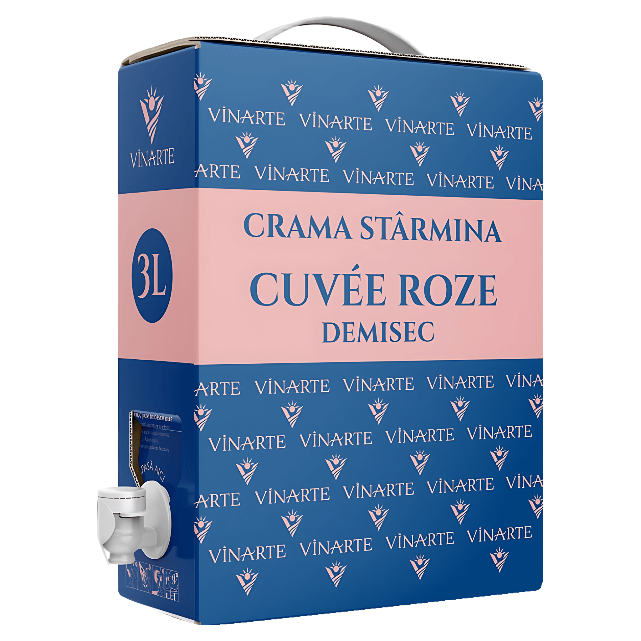Vin rose demisec Vinarte, Crama Starmina, 3 l