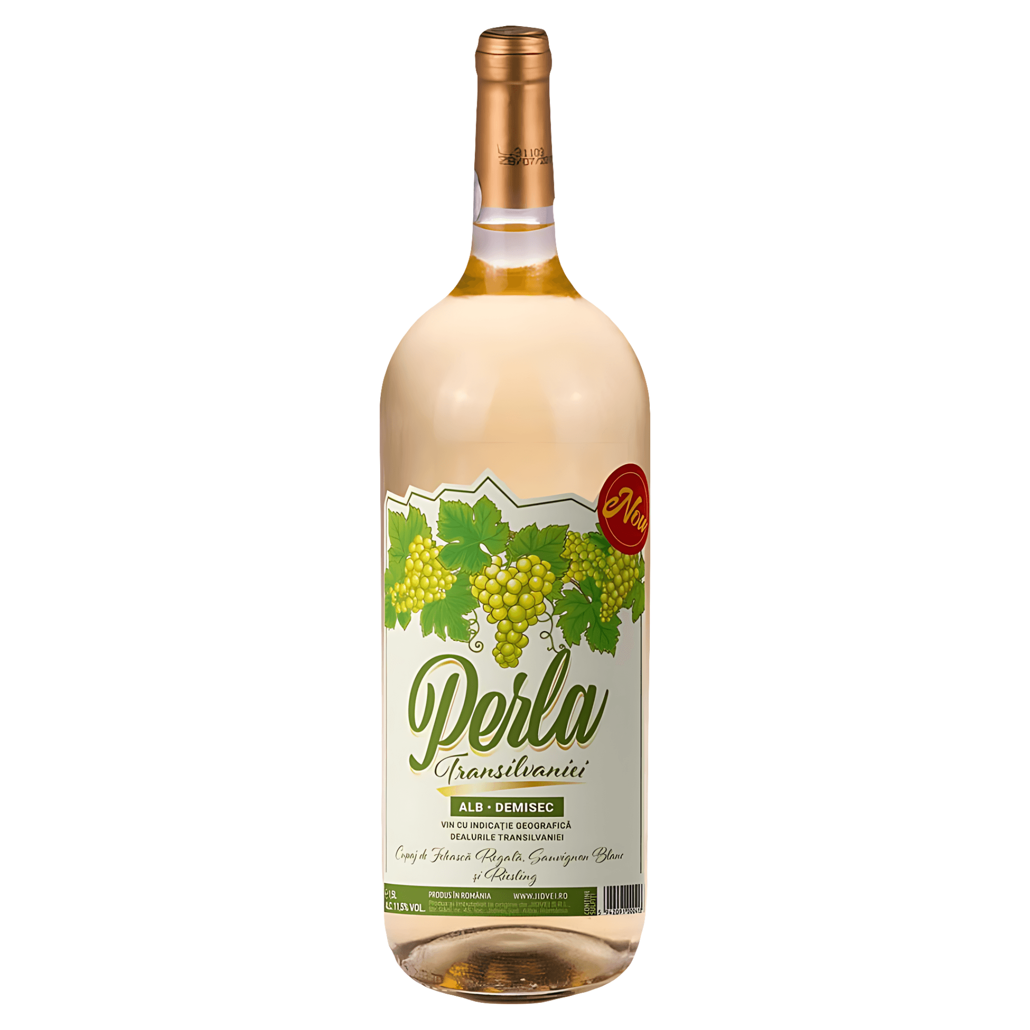 Vin alb demisec Jidvei Perla Transilvaniei 1.5 l