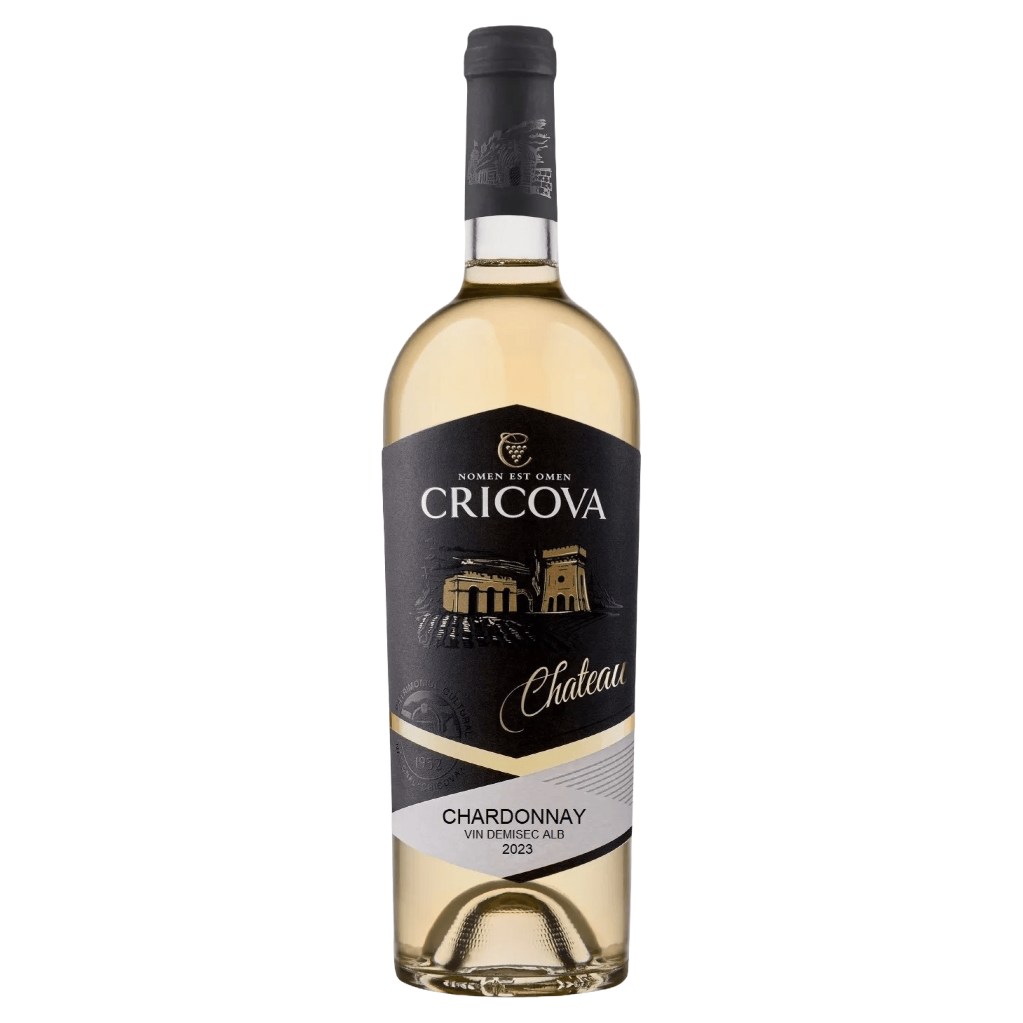 Vin alb demisec Cricova, Chardonnay, 0.75 l