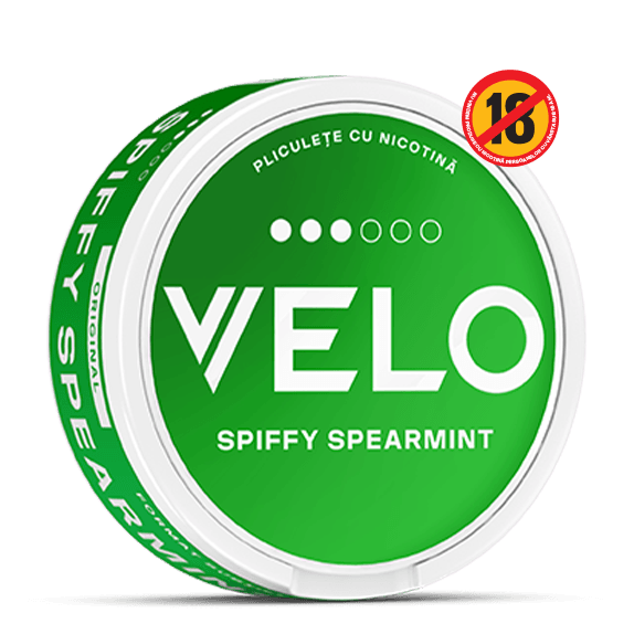 Pliculete cu nicotina Velo Spiffy Spearmint 10 mg