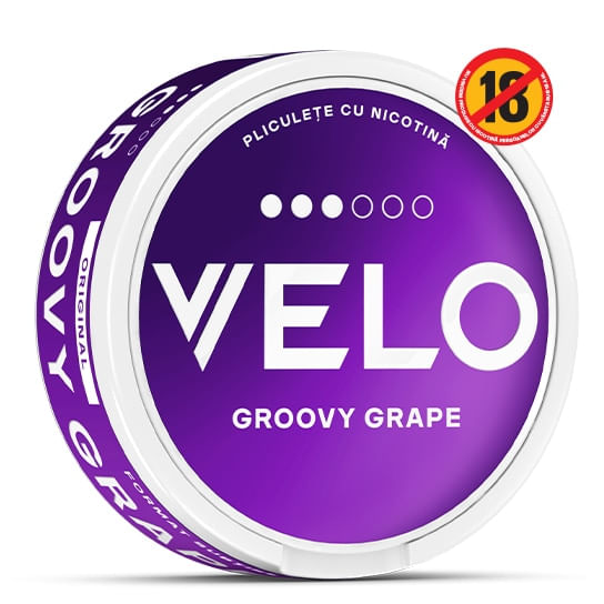 Pliculete cu nicotina Velo Groovy Grape 10 mg