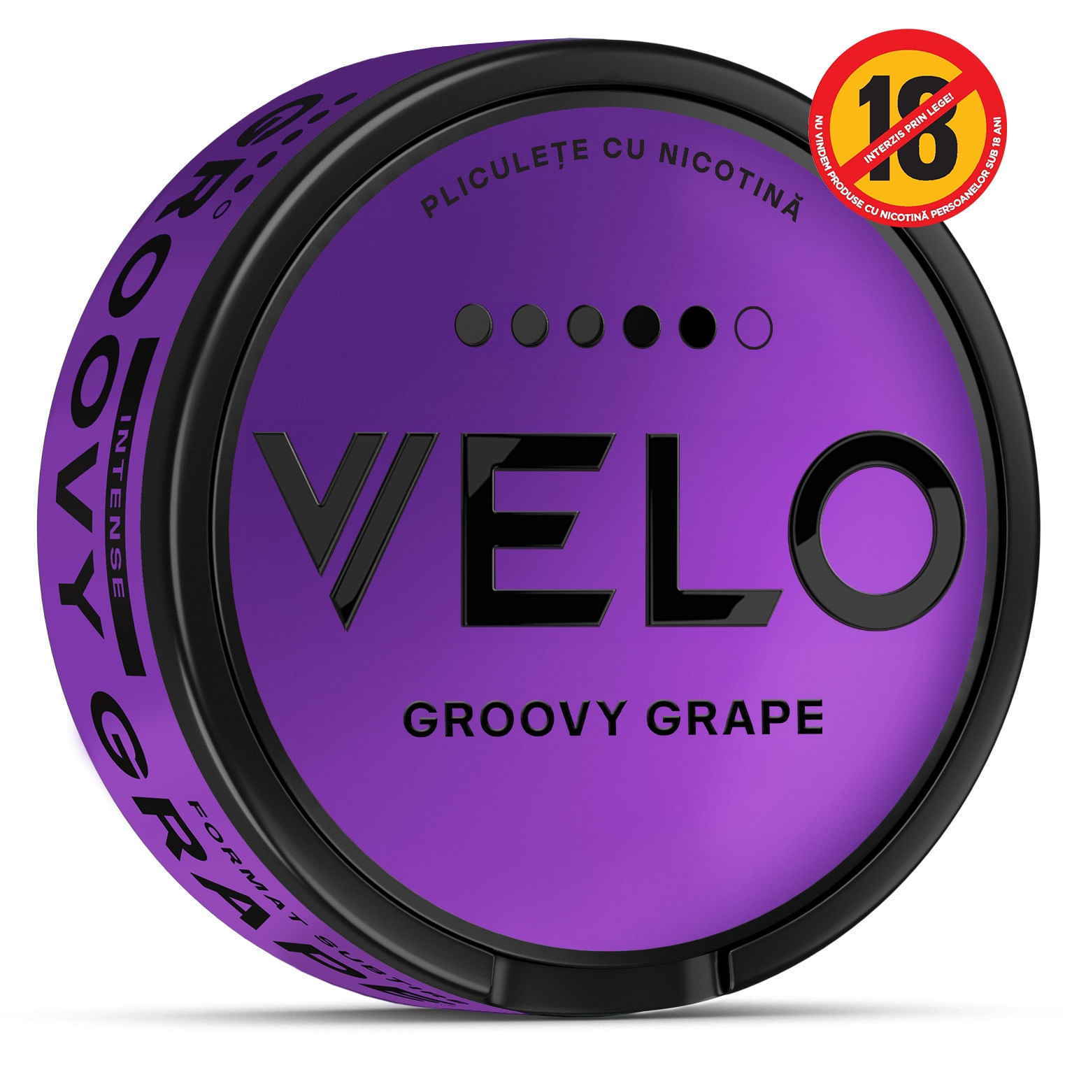 Pliculete cu nicotina Velo Groovy Grape 14 mg