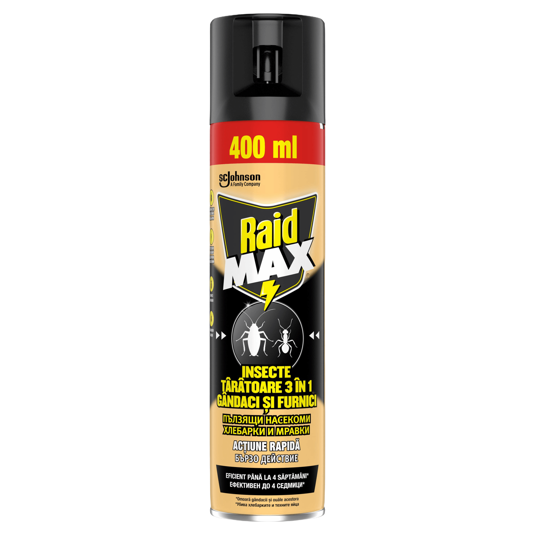 Spray Raid Max pentru insecte taratoare, 400 ml
