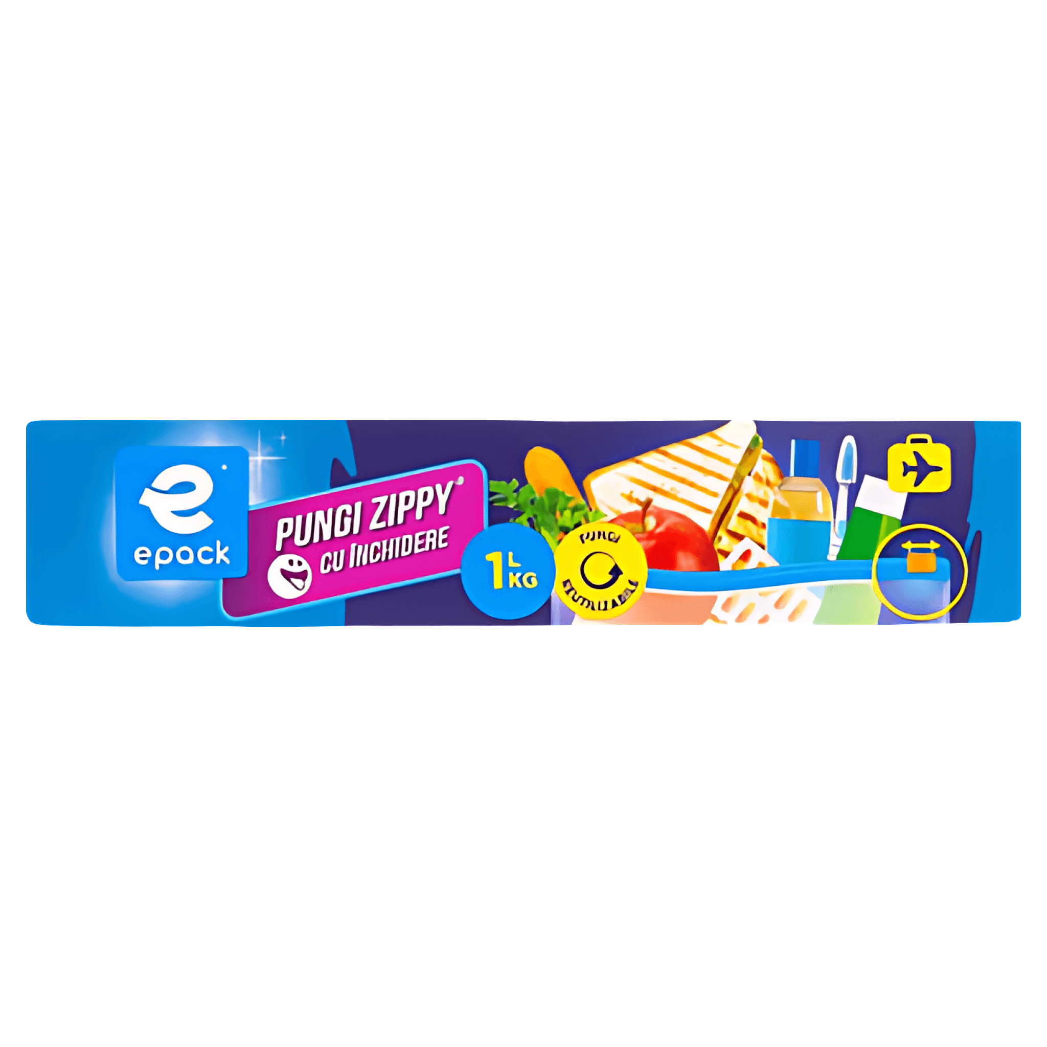 Pungi zippy cu inchidere Epack, 1 l, 15 bucati