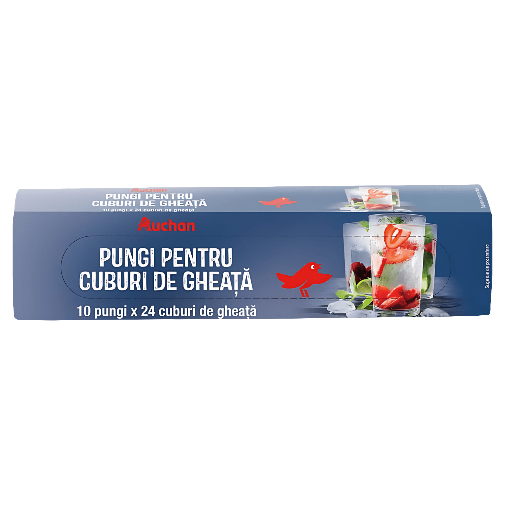 Pungi pentru cuburi de gheata Auchan, 240 bucati
