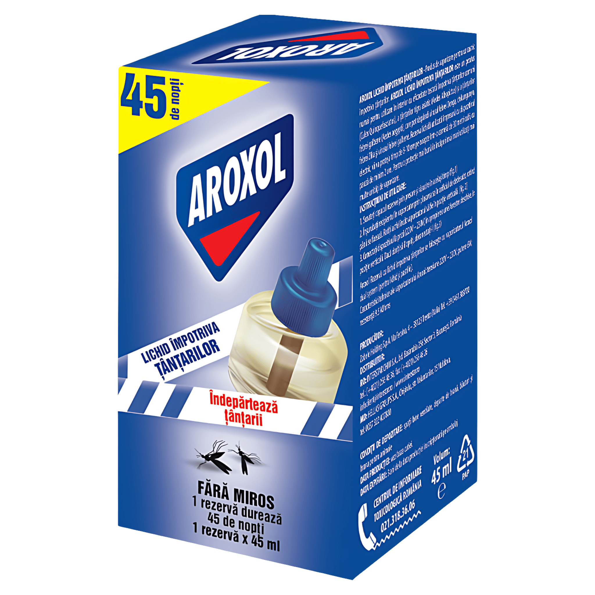 Rezerva aparat impotriva tantarilor Aroxol, 35ml