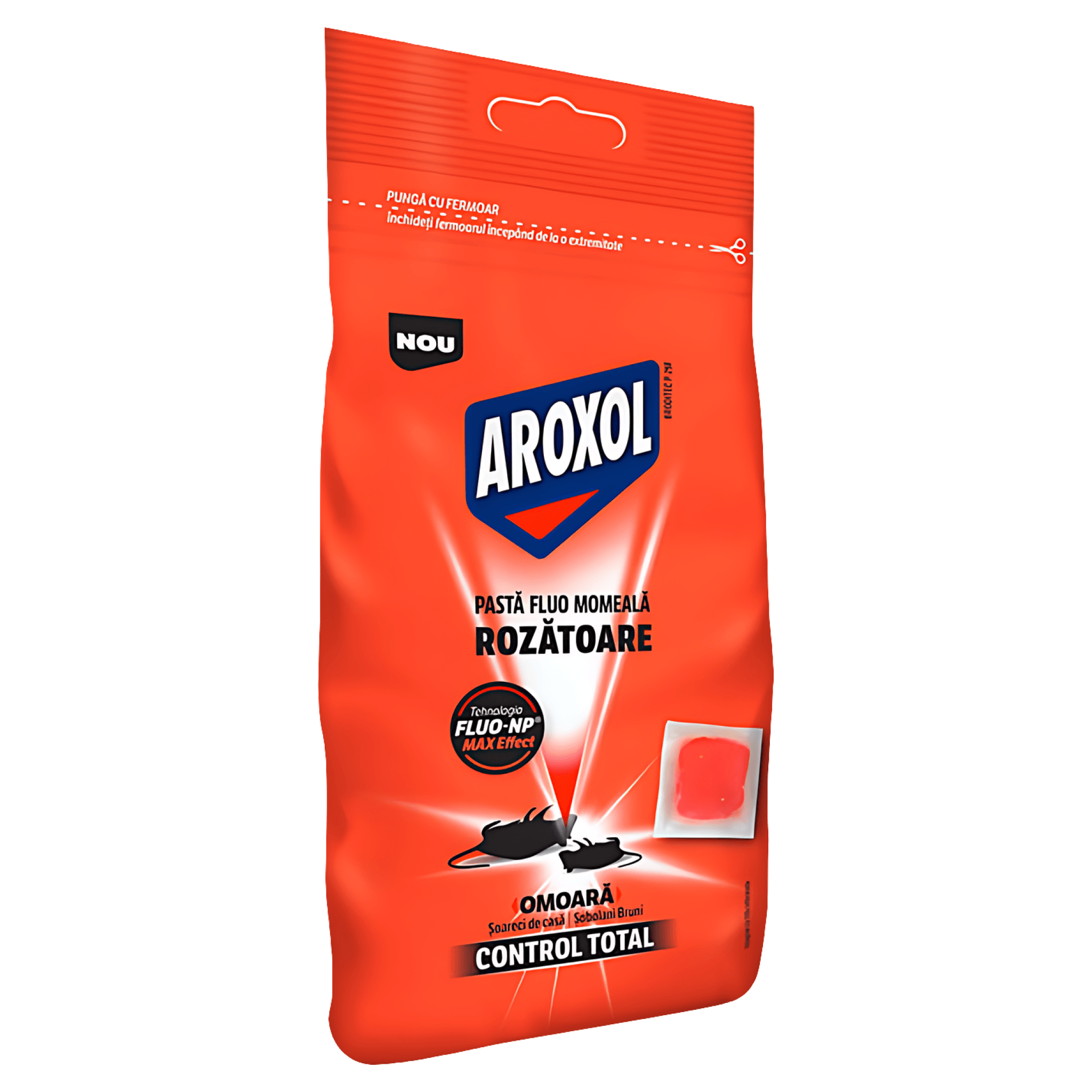 Pasta fluo momeala rozatoare Aroxol, 150 g