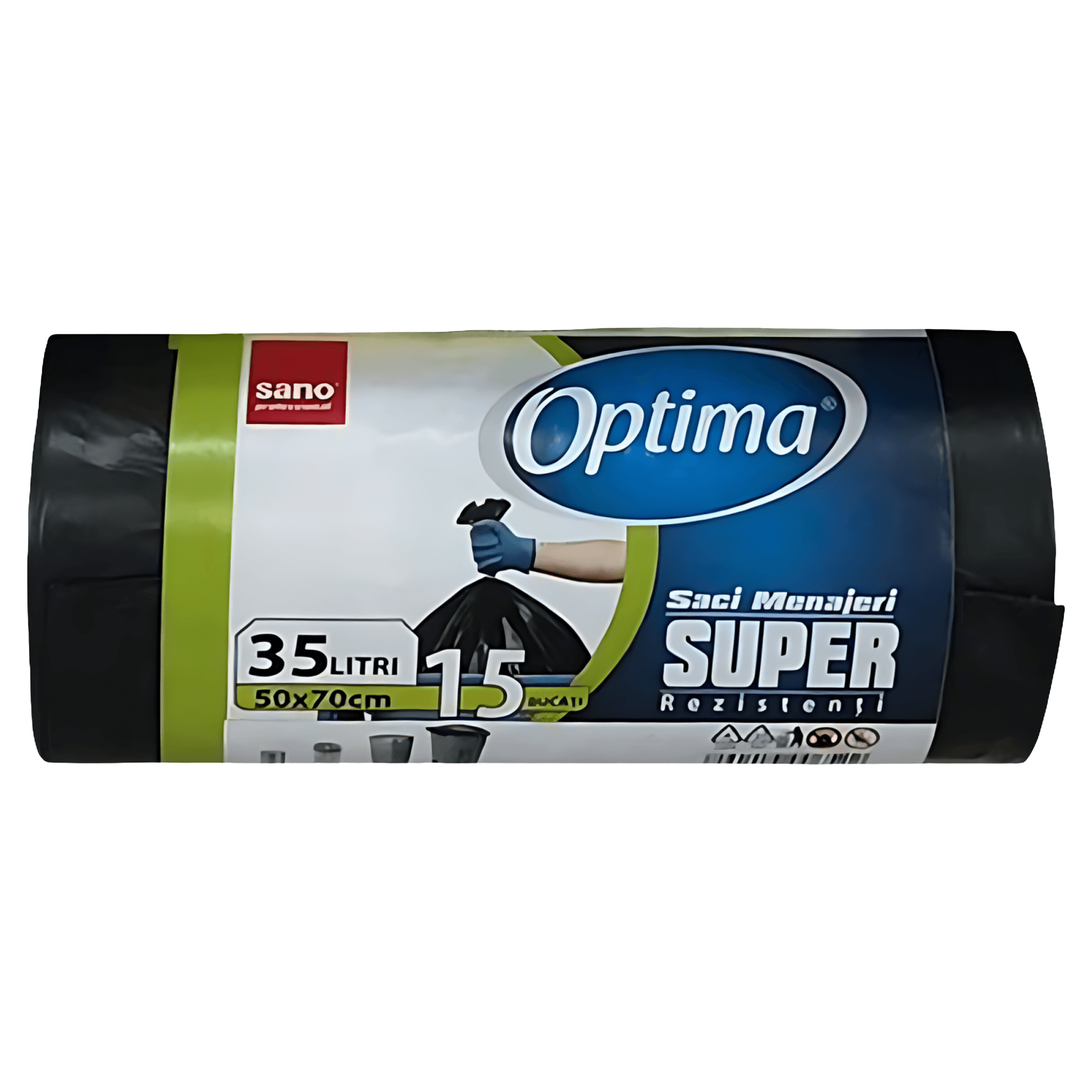Saci menajeri negri Sano, 35 l, 15 bucati