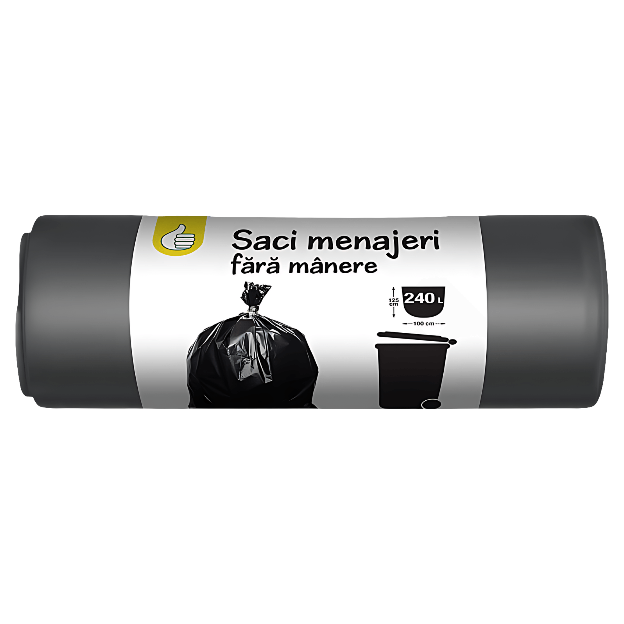 Saci menajeri negri Pouce, 240 l, 5 bucati