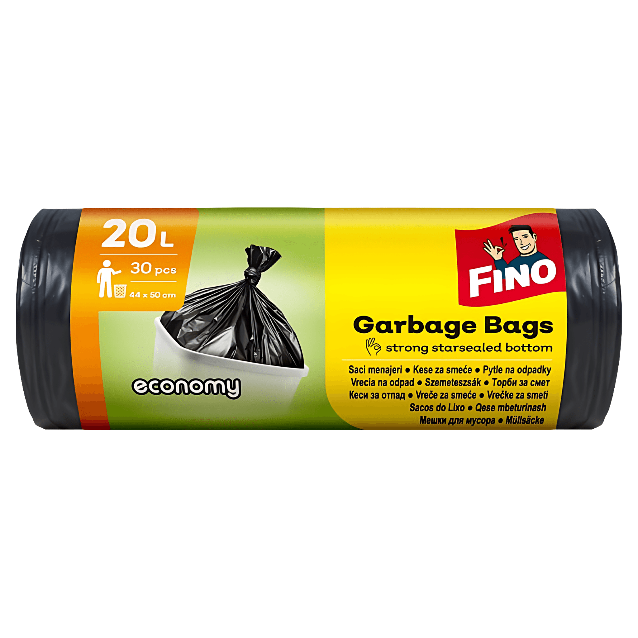 Saci gunoi Fino, 20L, 30 bucati