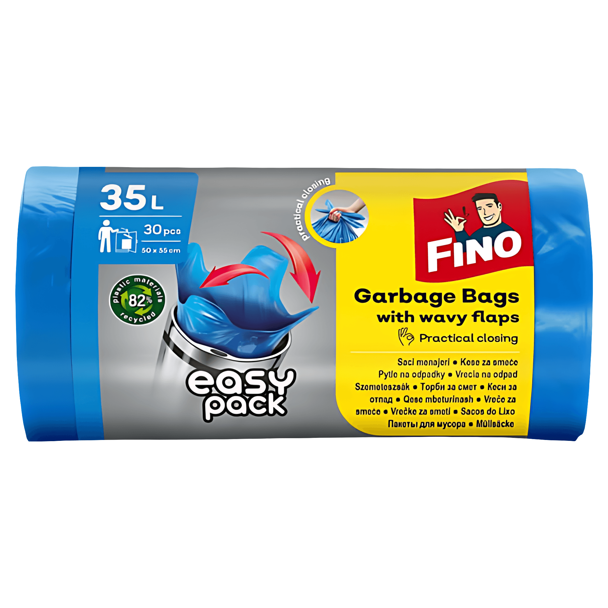 Saci de gunoi Easy Pack Fino 35l, 30buc