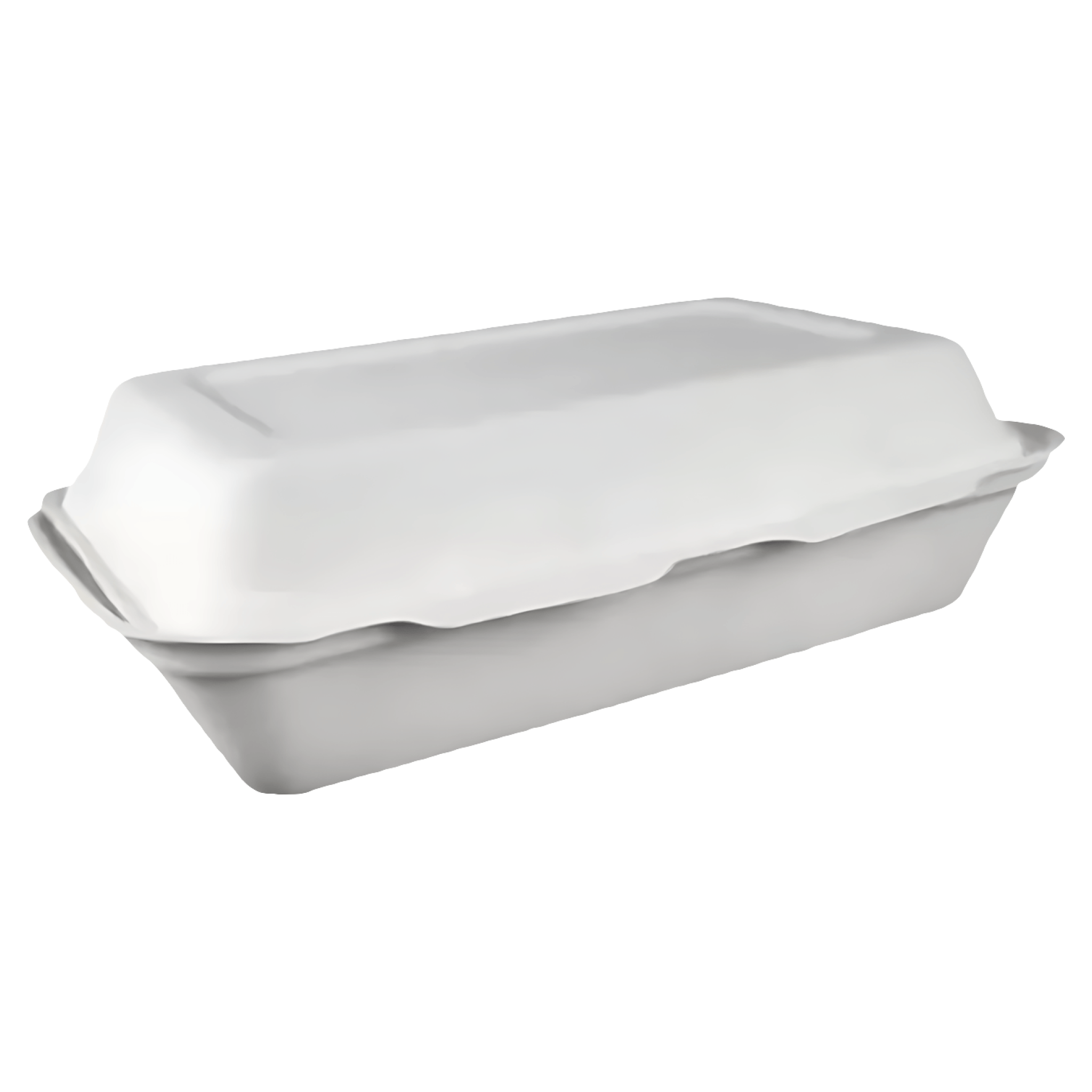 Set caserole de unica folosinta, 5 bucati, compartimentate, trestie de zahar, 25 x 16 cm, alb