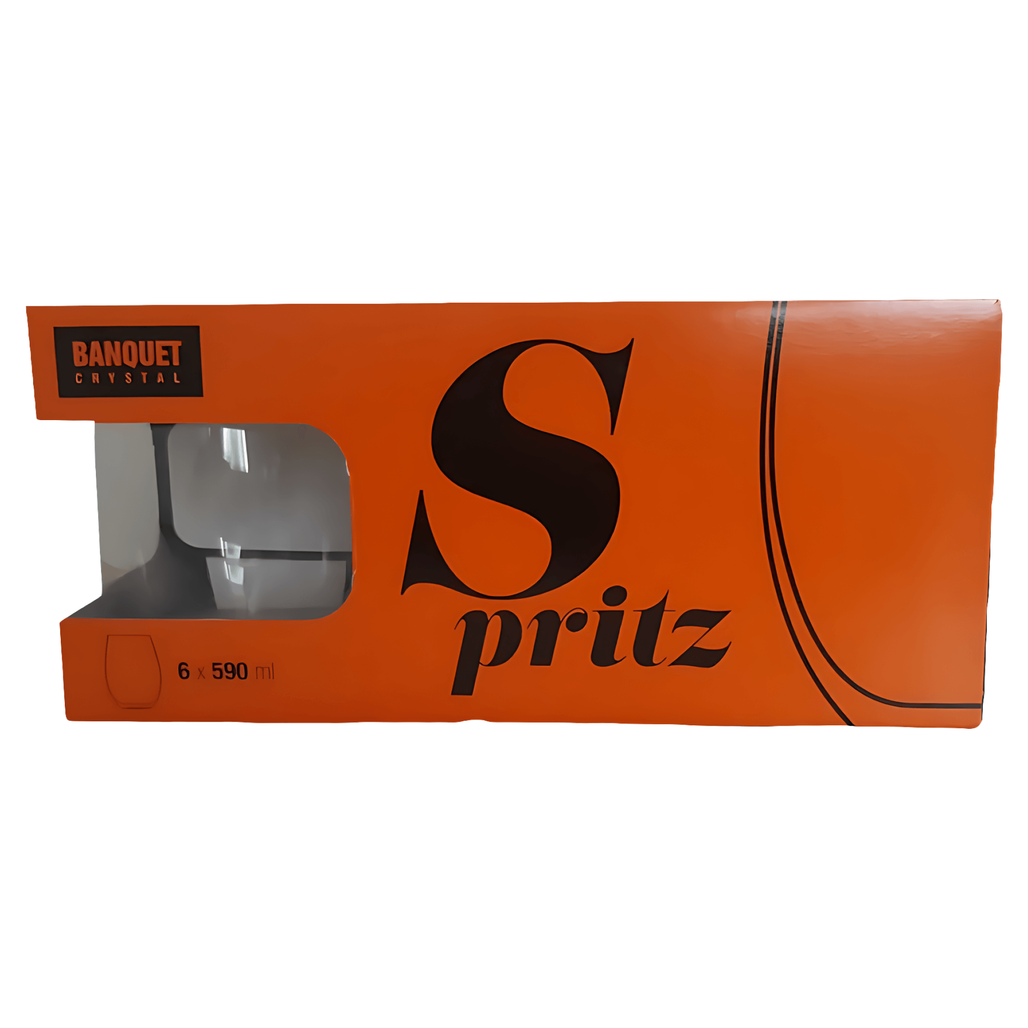 Set 6 pahare pentru spritz Banquet Leona, sticla cristalina, 590 ml