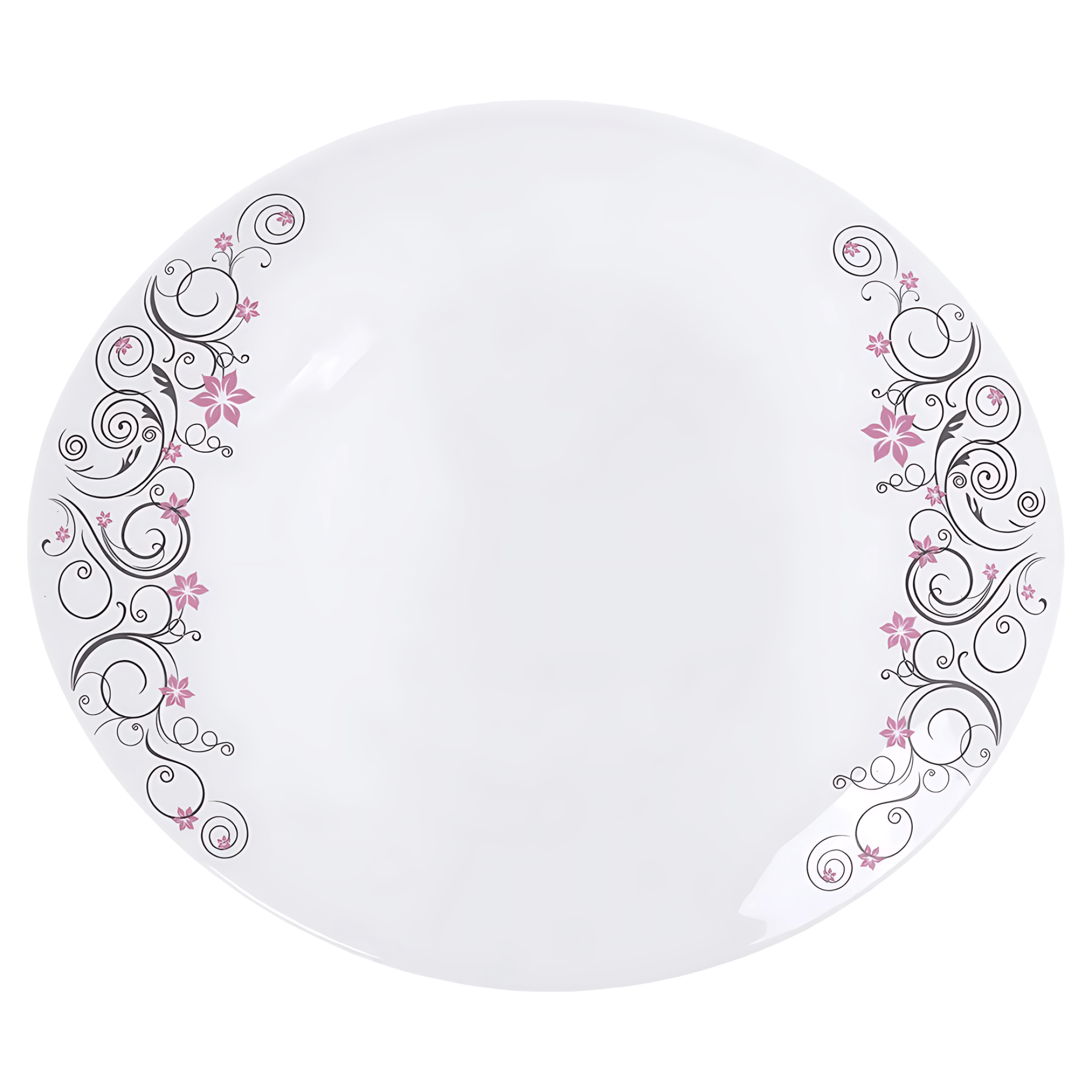 Farfurie intinsa ovala cu décor, 27 cm
