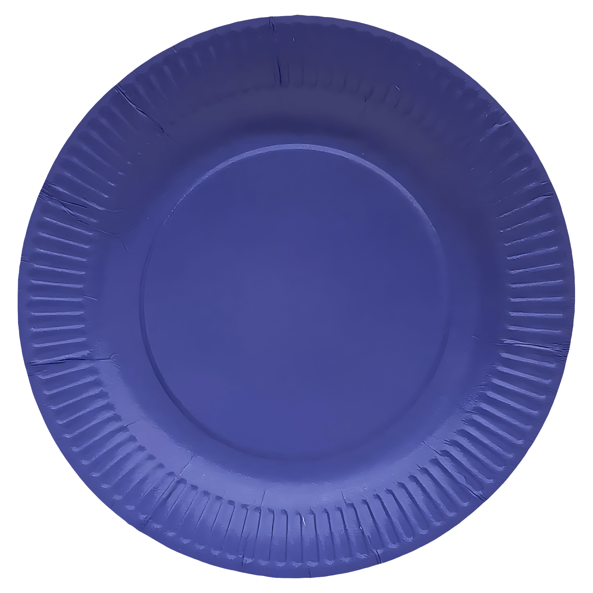 Set farfurii intinse de unica folosinta Actuel, 10 bucati, 23 cm, carton, albastru