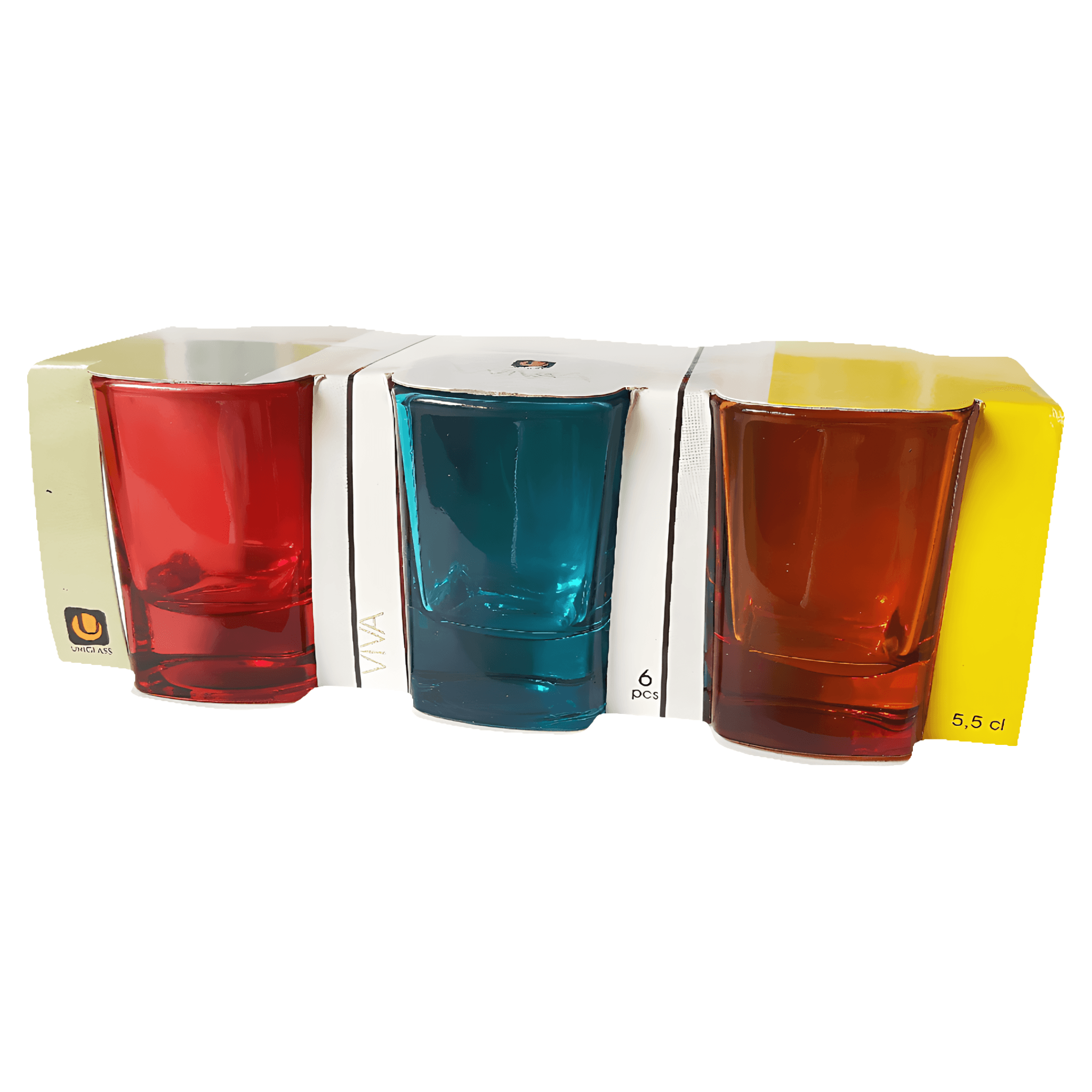 Set 6 pahare pentru shot Uniglass Viva 55 ml
