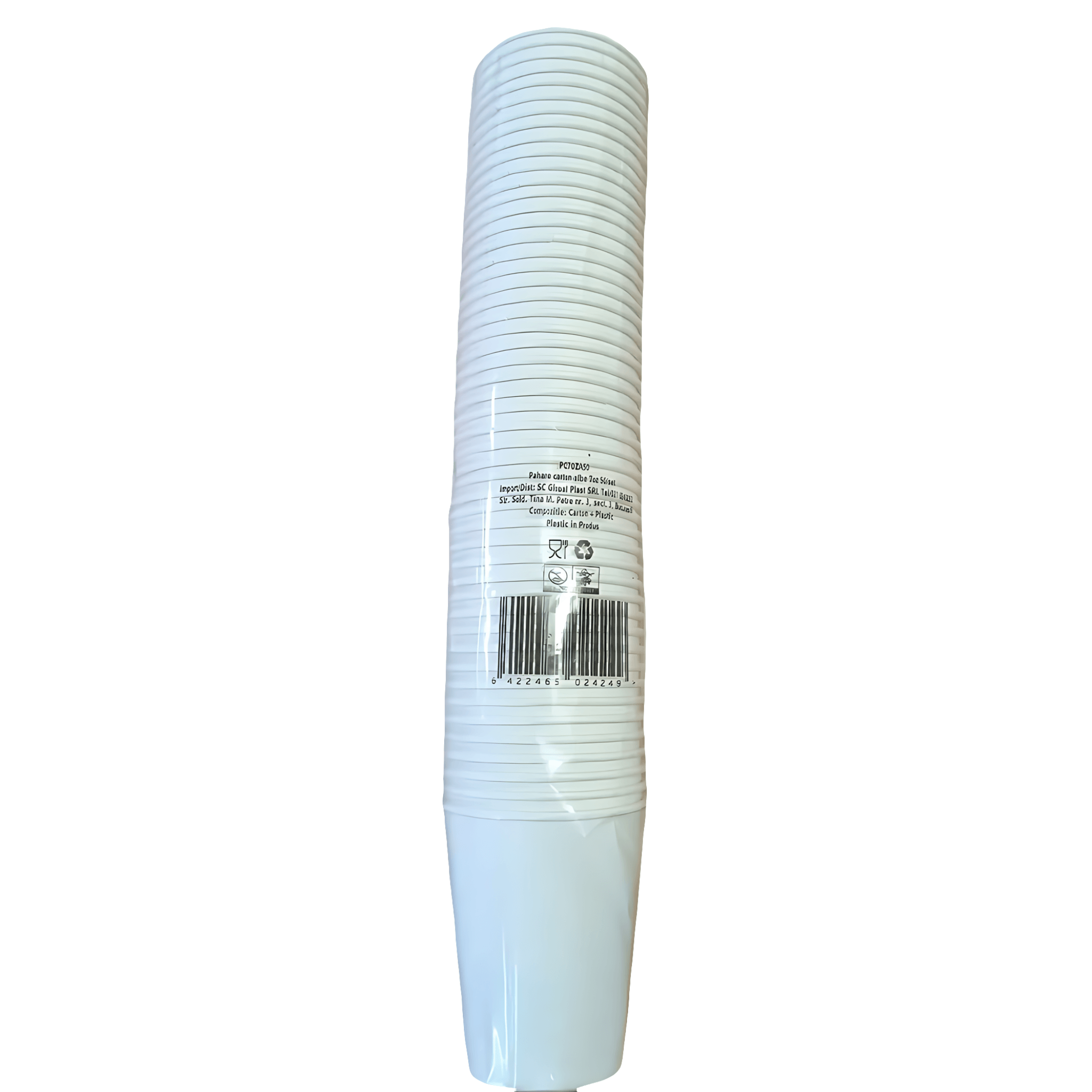 Set pahare de unica folosinta Zorex, 50 bucati, 200 ml, carton
