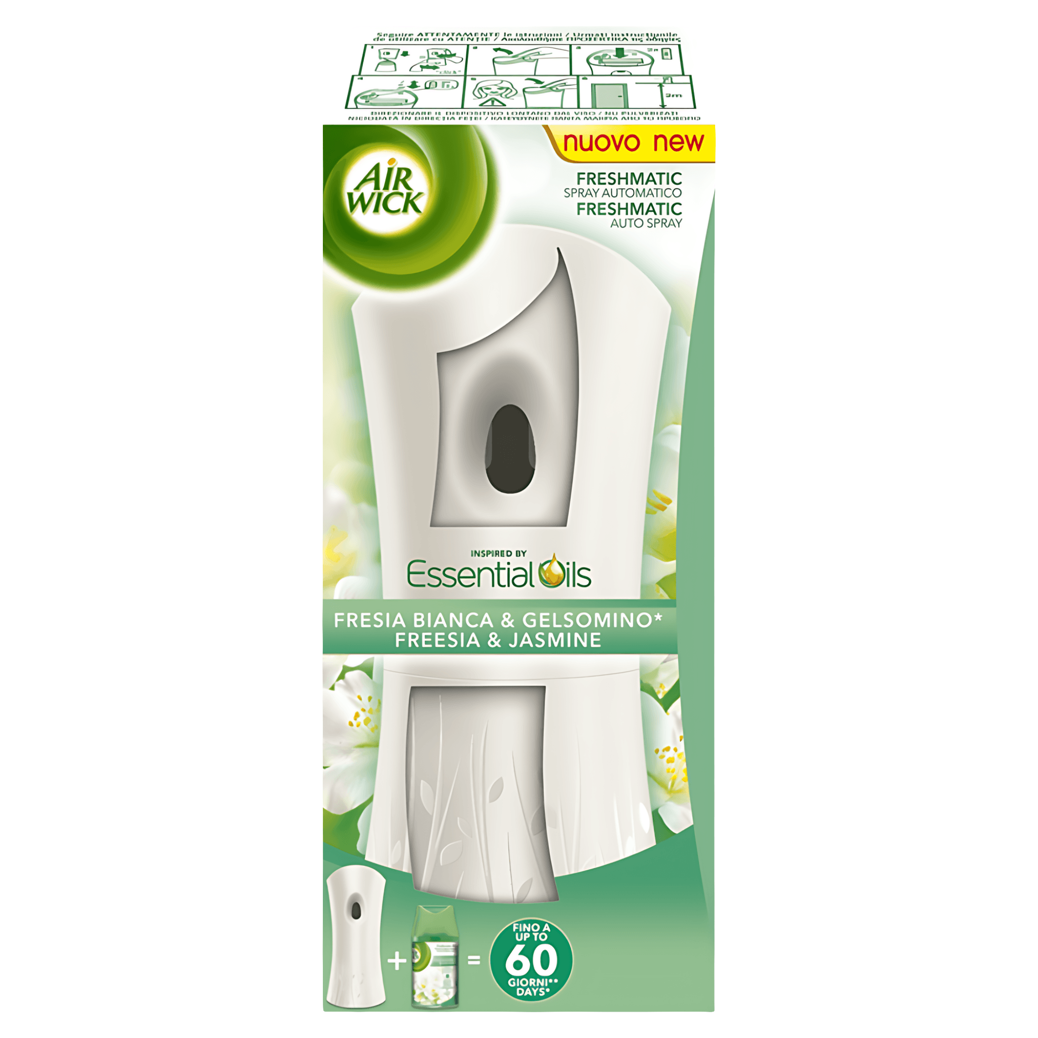 Odorizant electric de camera Airwick Freshmatic Complete Frezie si iasomie 250ml