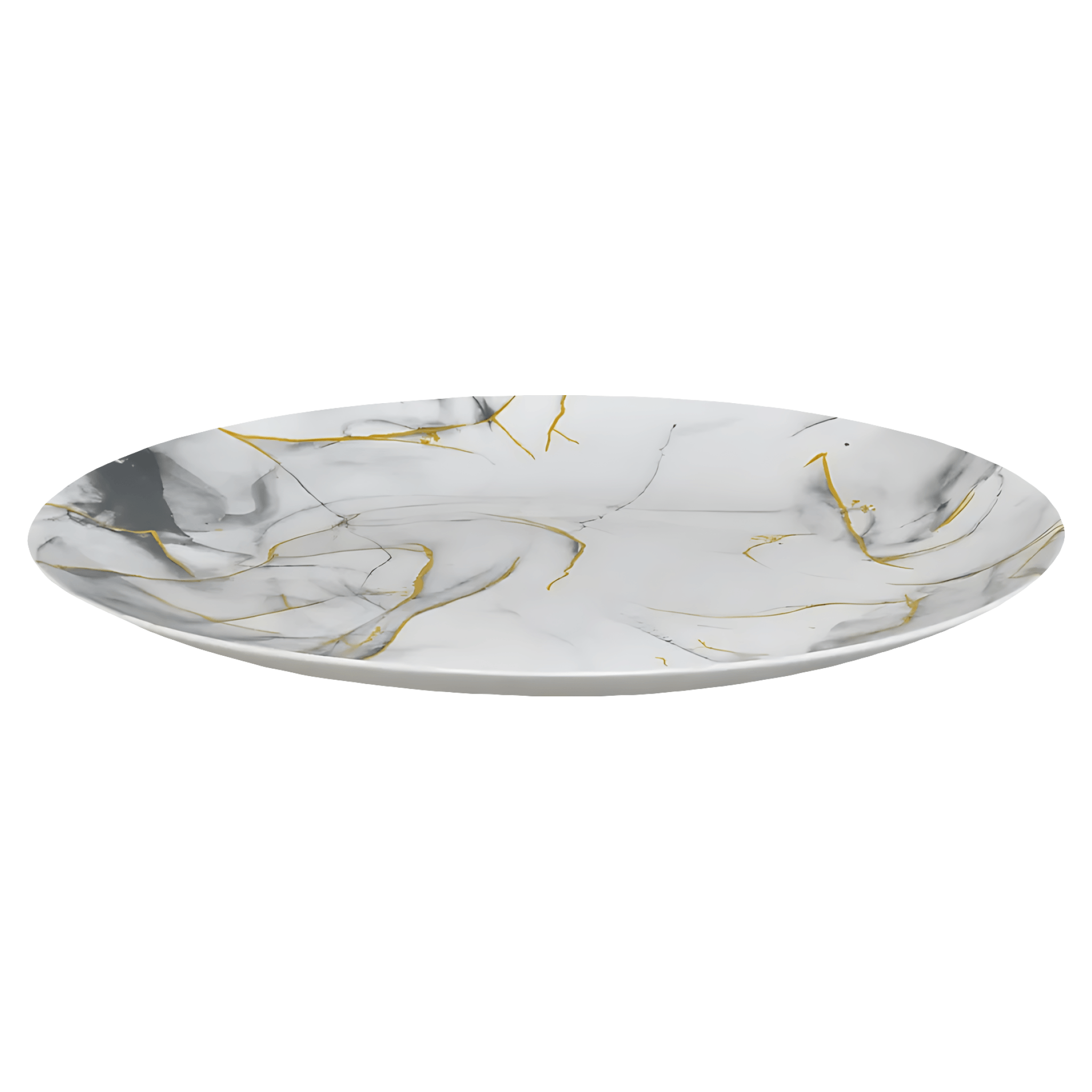 Farfurie intinsa din opal Eljado, 26.5 cm, gri
