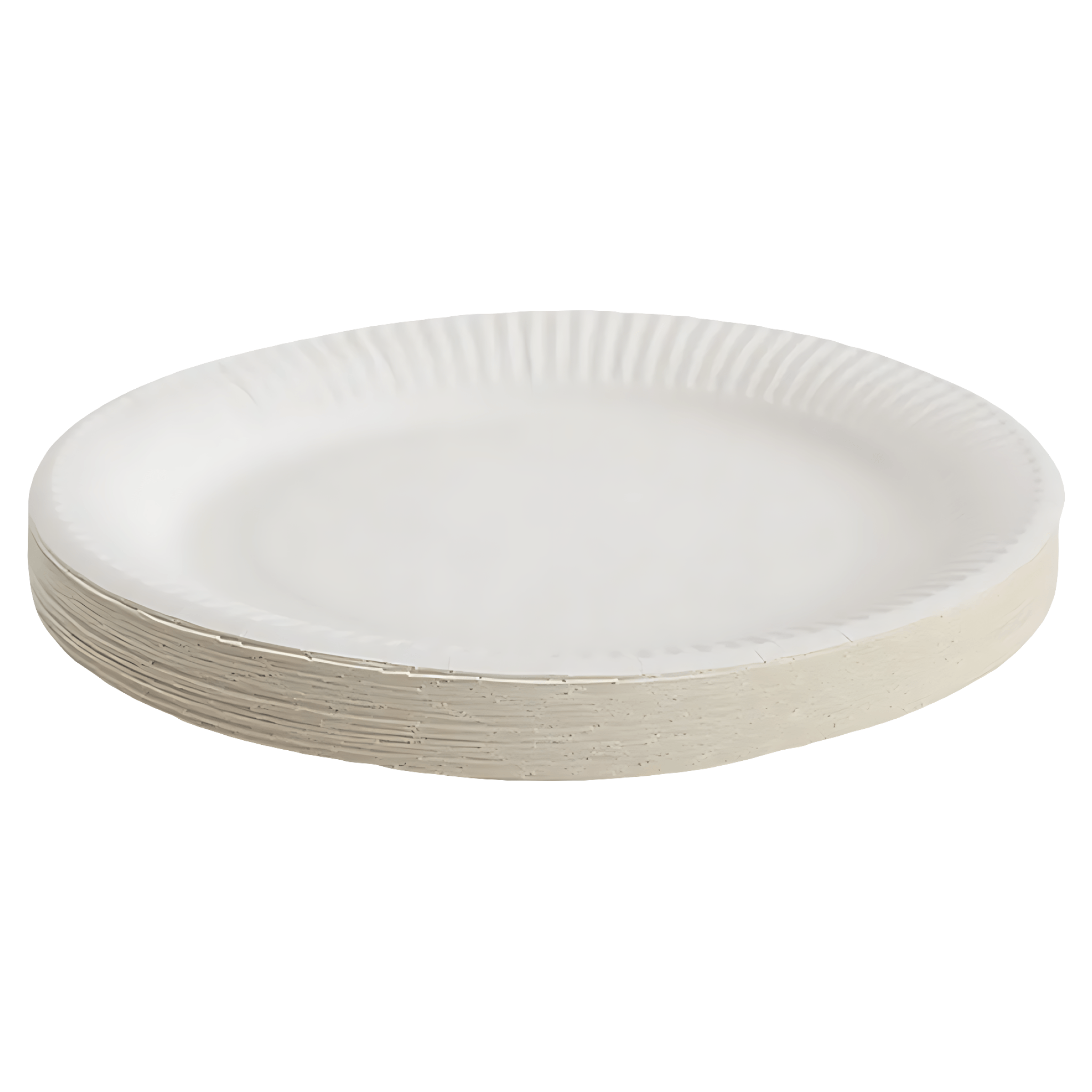 Set farfurii de unica folosinta Aspeti, 20 bucati, 23 cm, carton, alb