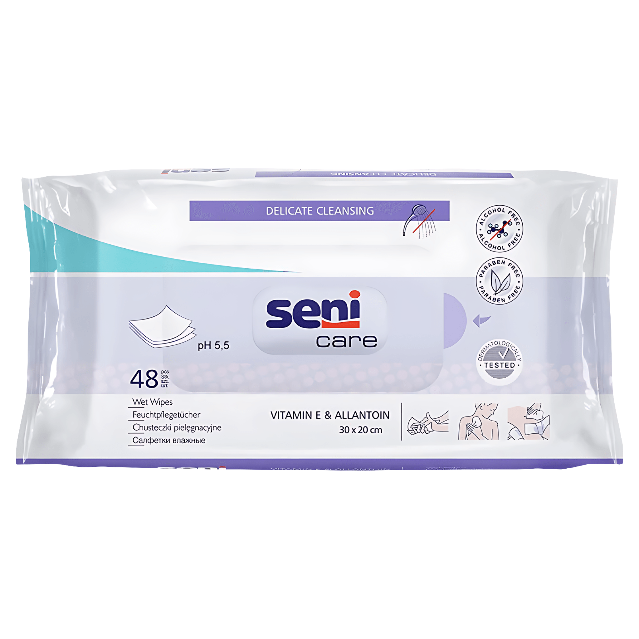 Servetele umede Seni Care  48 bucati