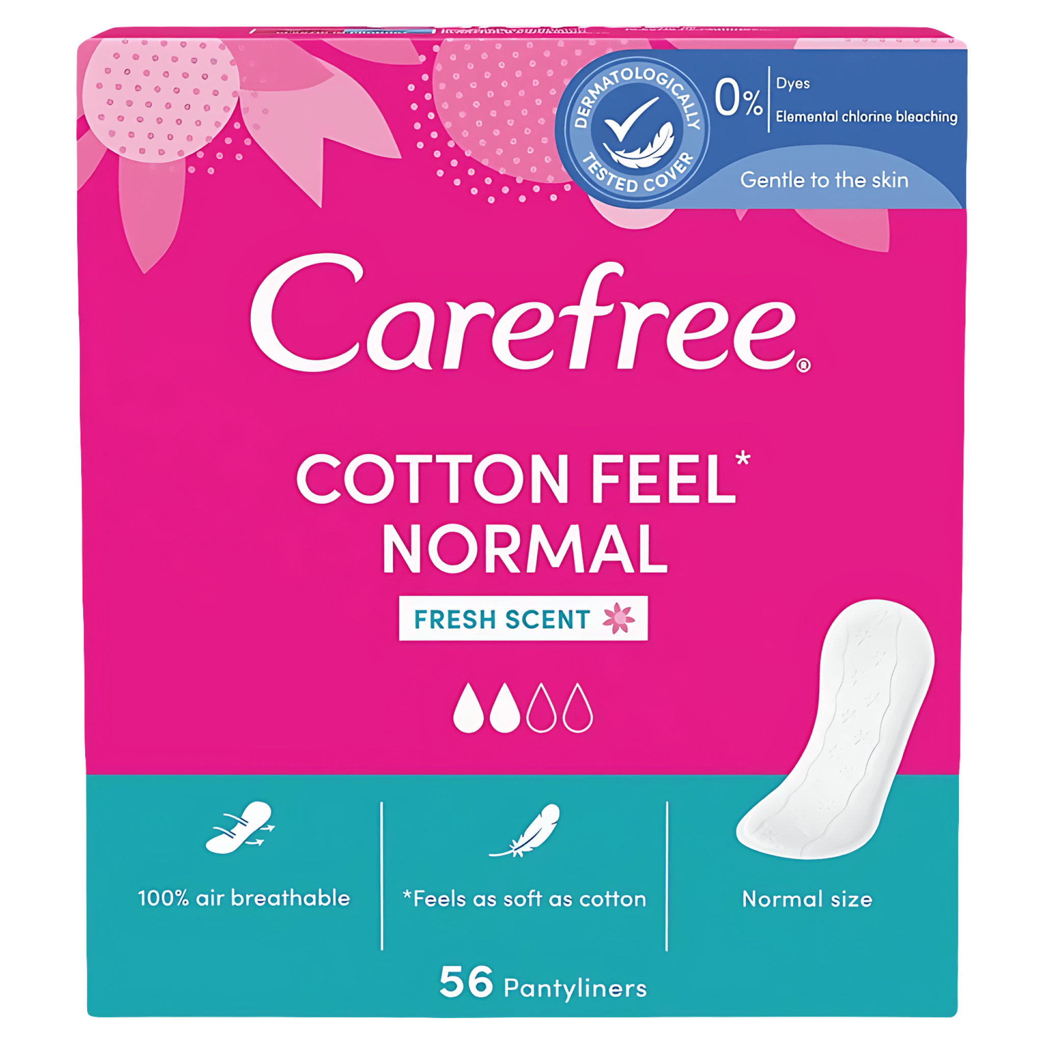 Absorbante Carefree Pantyliners Cotton Fresh, 56 bucati