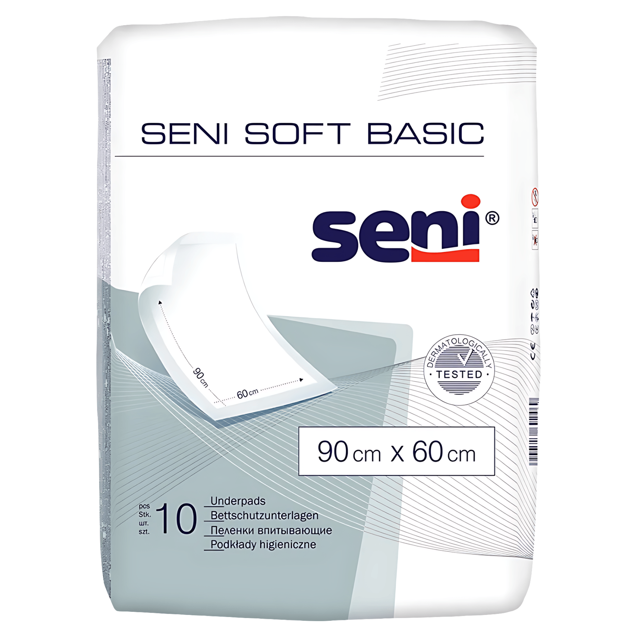 Aleze igienice Seni Soft Basic 90 x 60 cm, 10 bucati
