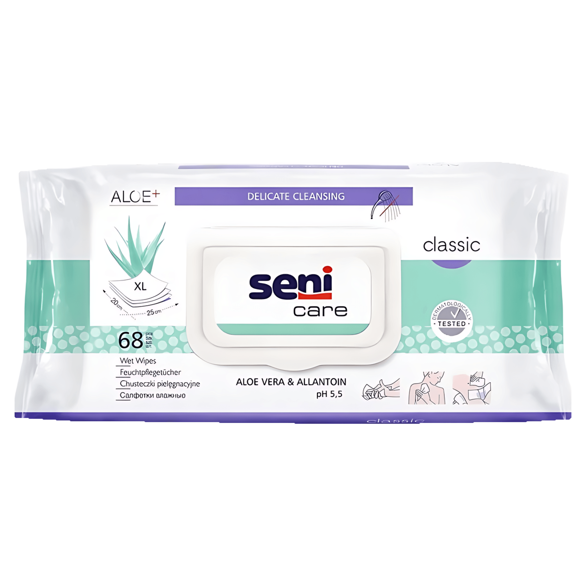 Servetele umede Seni Care Classic, 68 bucati
