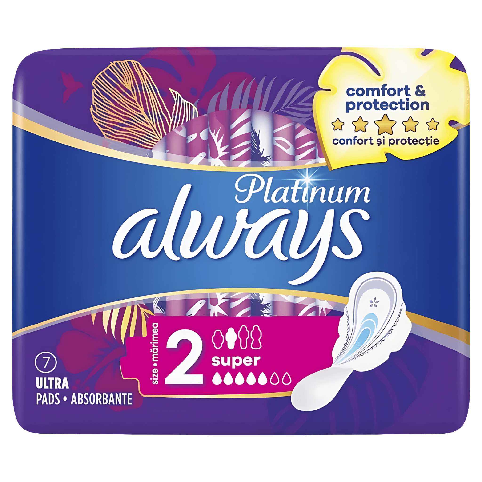 Absorbante Always Platinum Super, 7 bucati