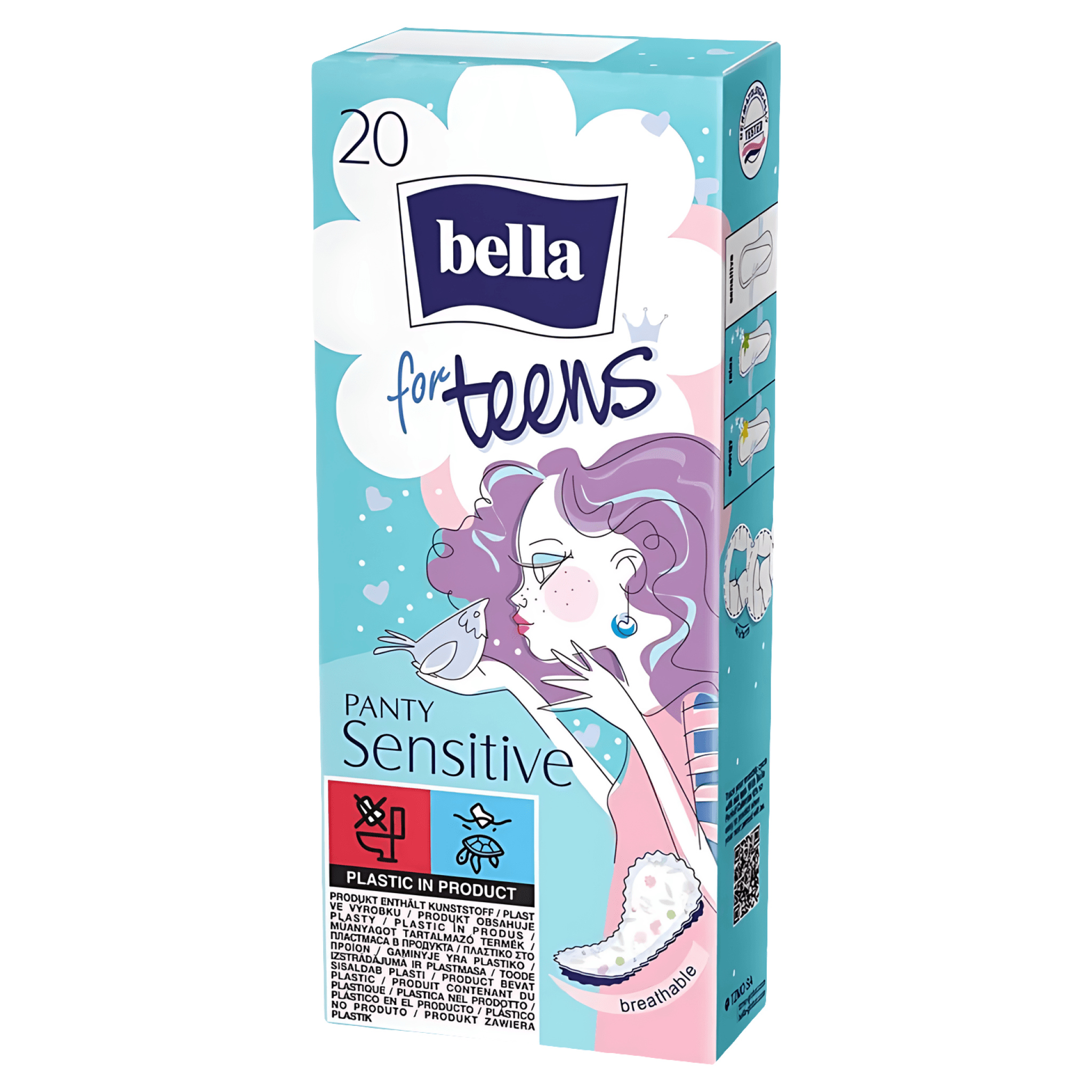 Absorbante zilnice Bella for Teens Panty Sensitive, 20 bucati