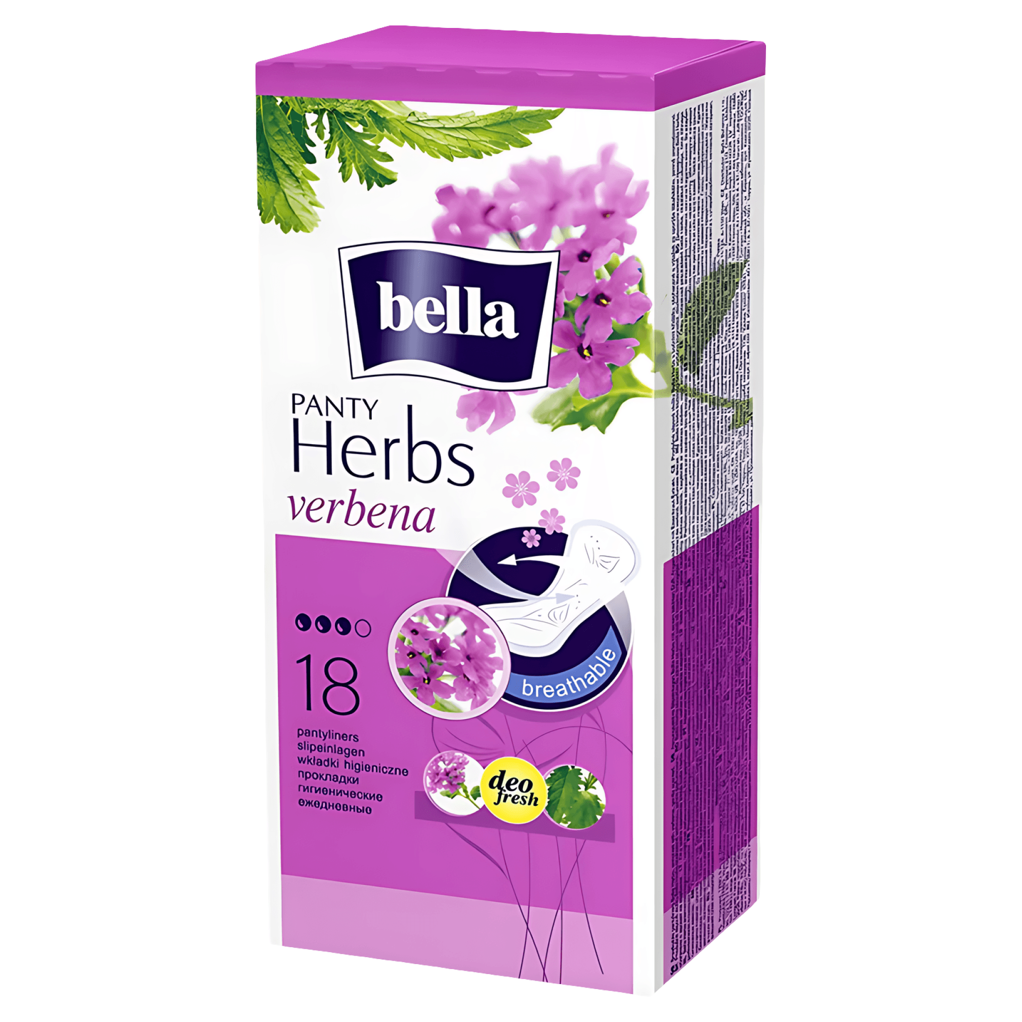 Absorbante zilnice Bella Herbs Panty Verbina, 18 bucati