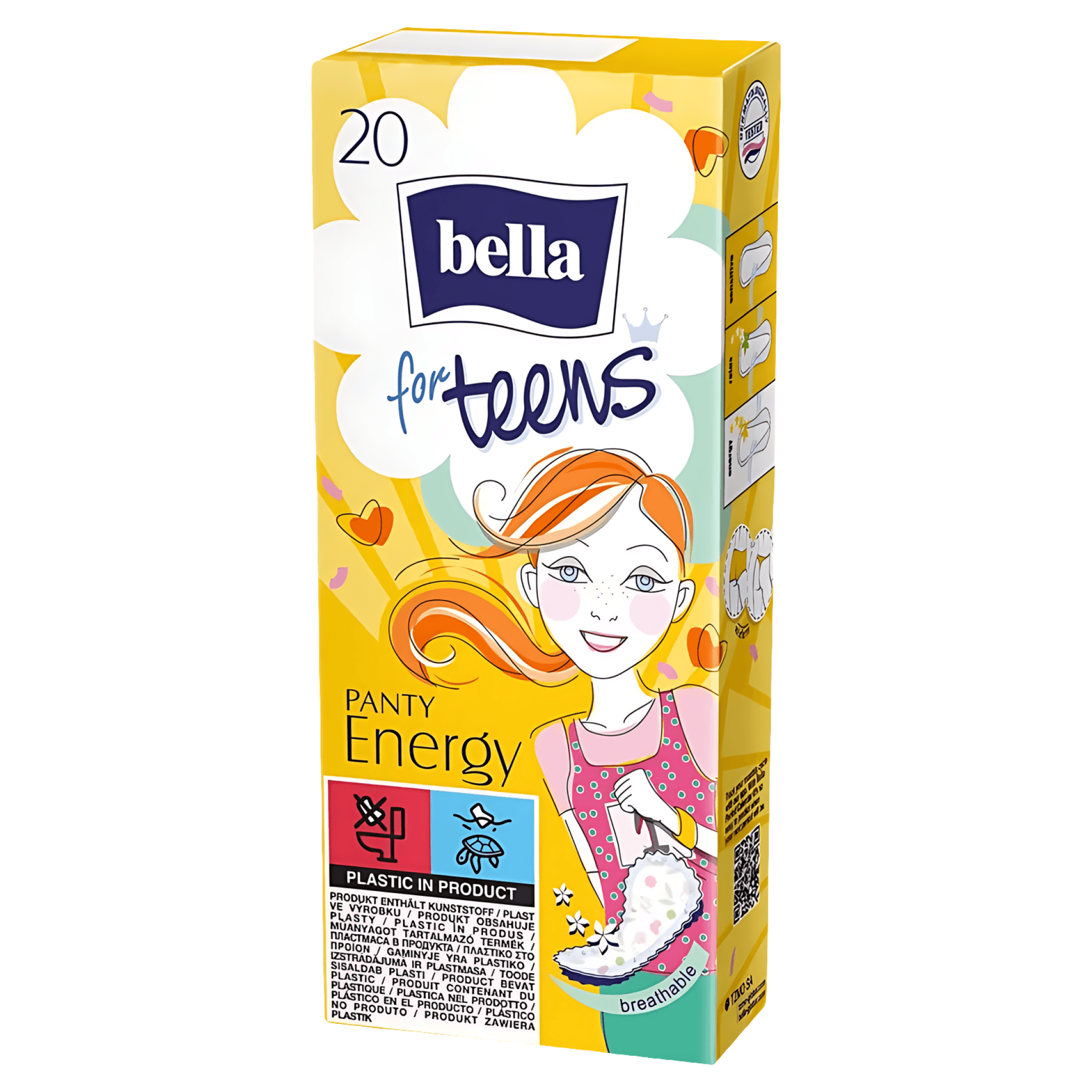 Absorbante zilnice Bella for Teens Panty Energy, 20 bucati