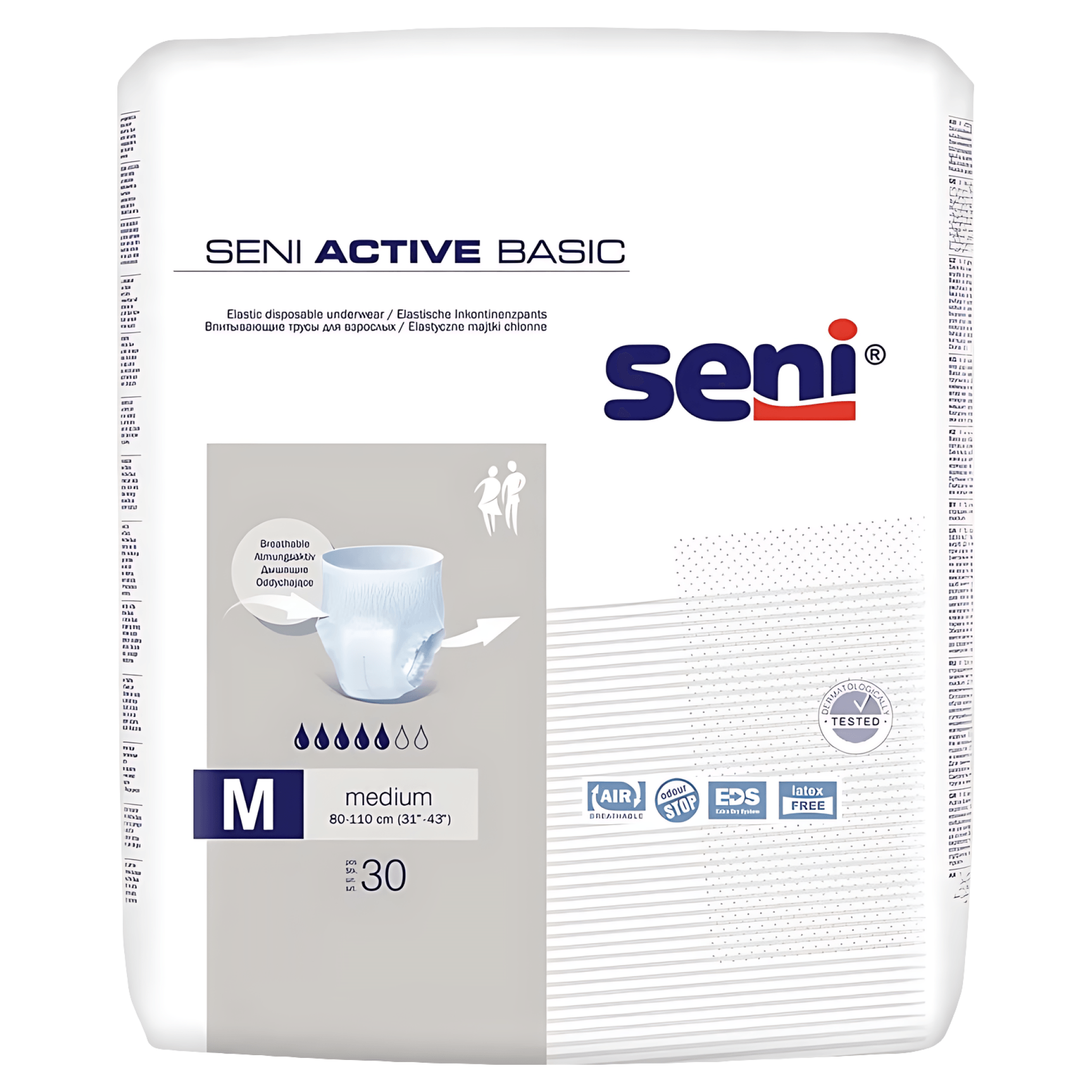 Scutece chilotel Seni Active Basic, marimea M, 30 bucati
