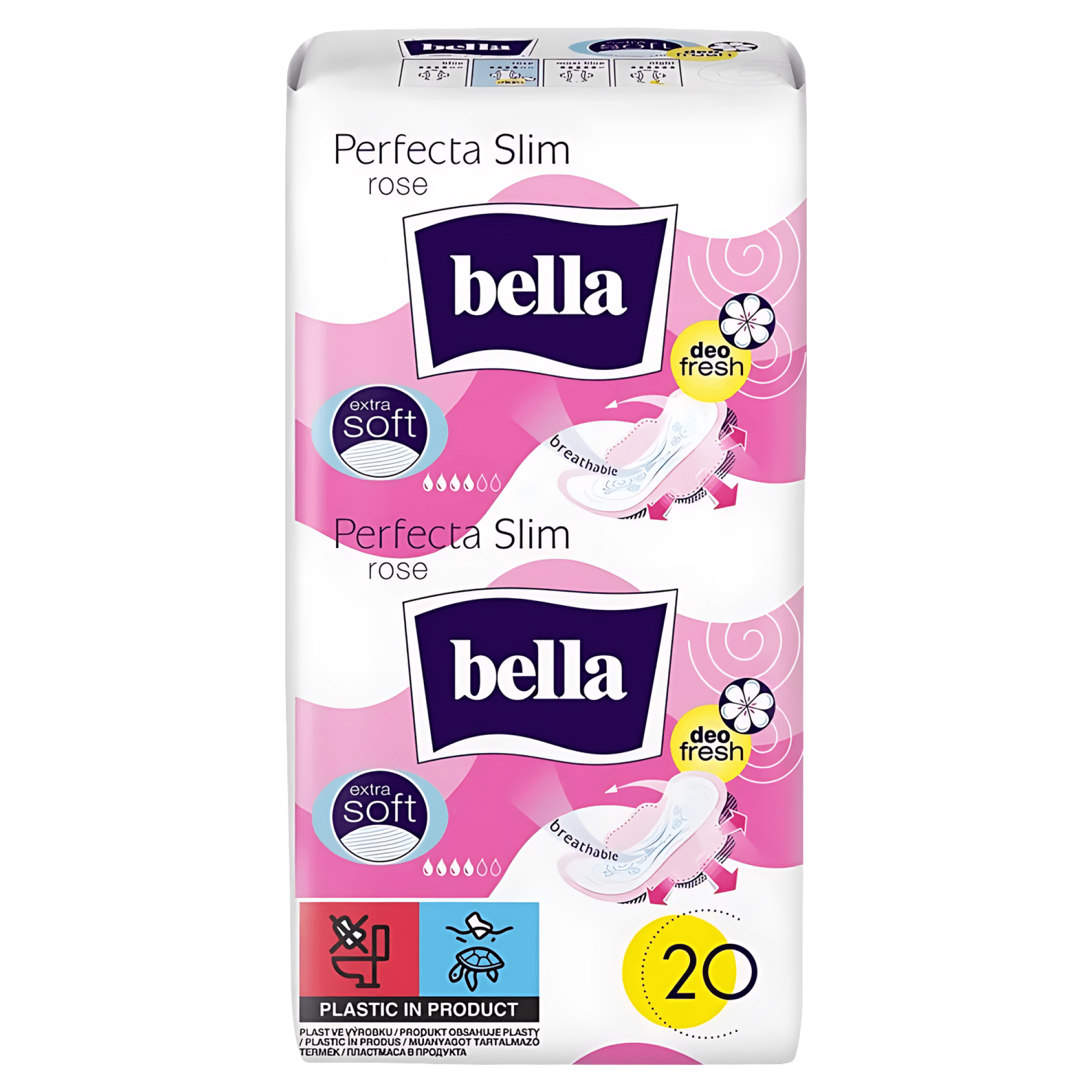 Absorbante igienica Bella Perfecta Slim Rose, Extra Soft, 20 bucati