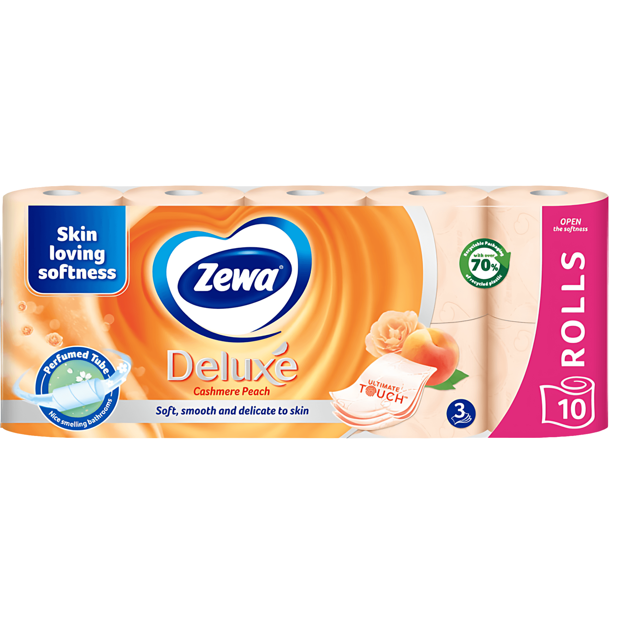 Hartie igienica Zewa Deluxe Cashmere Peach 10 role  3 straturi