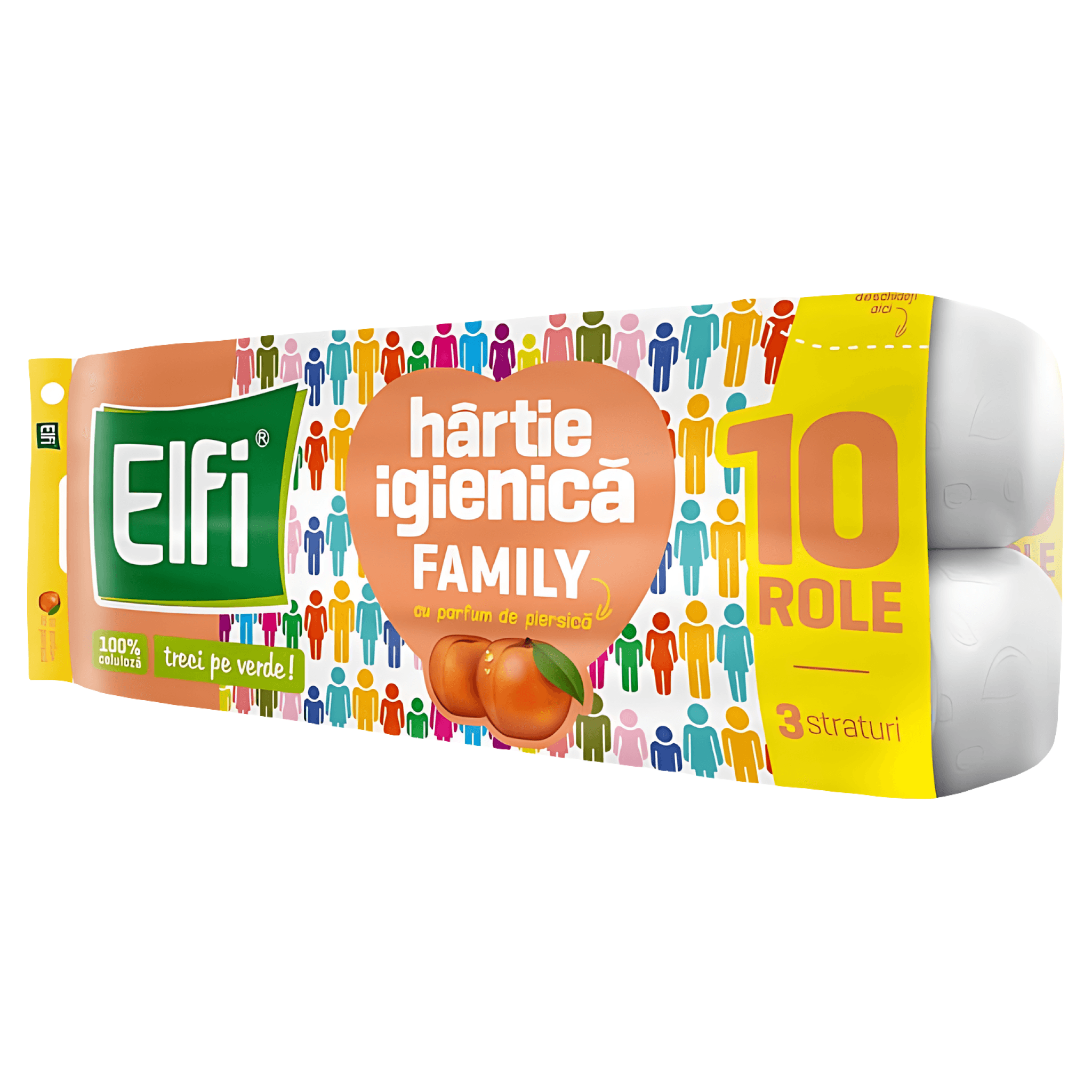 Hartie igienica Elfi Family 10 role, 3 straturi