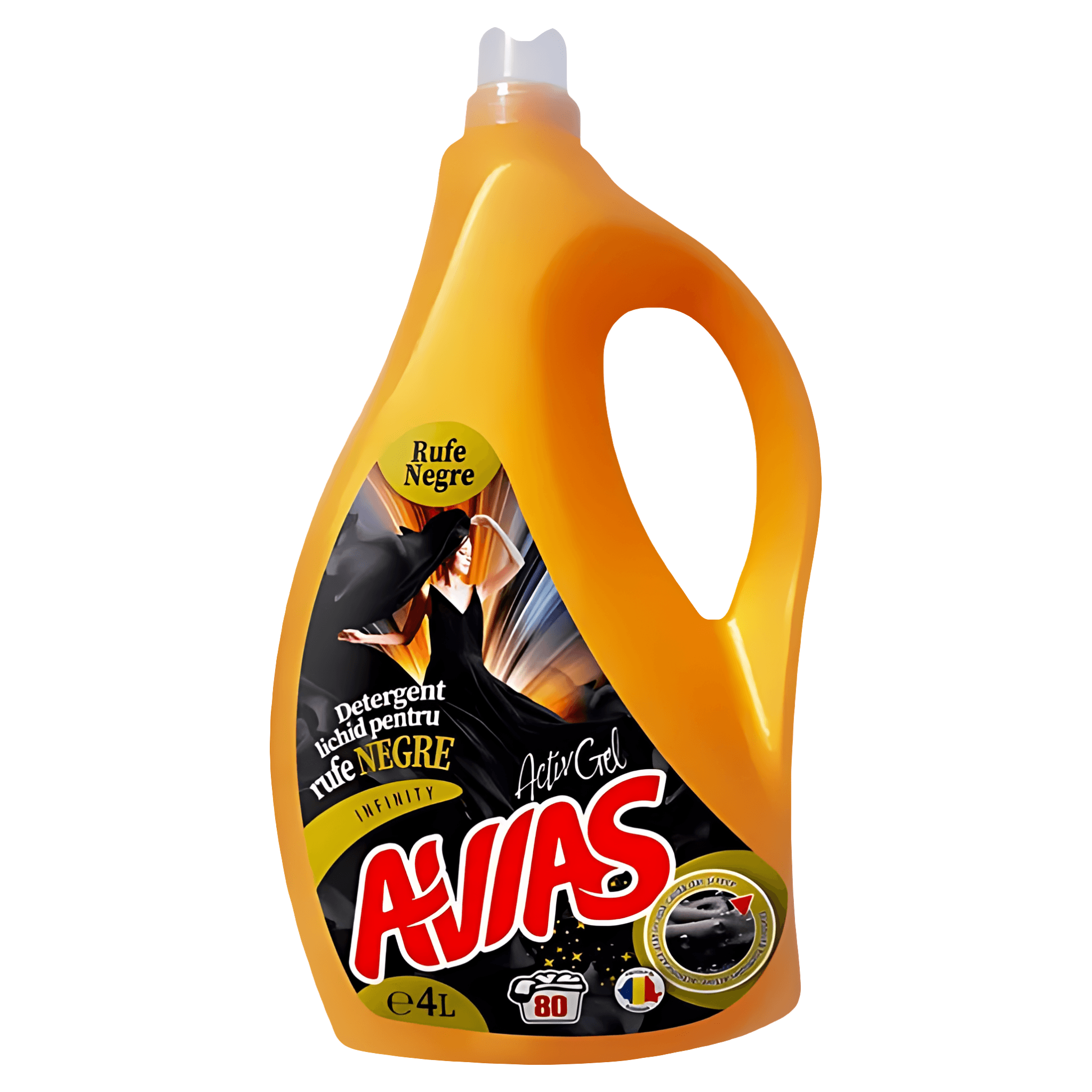 Detergent lichid pentru rufe negre Avias, 80 spalari, 4 l
