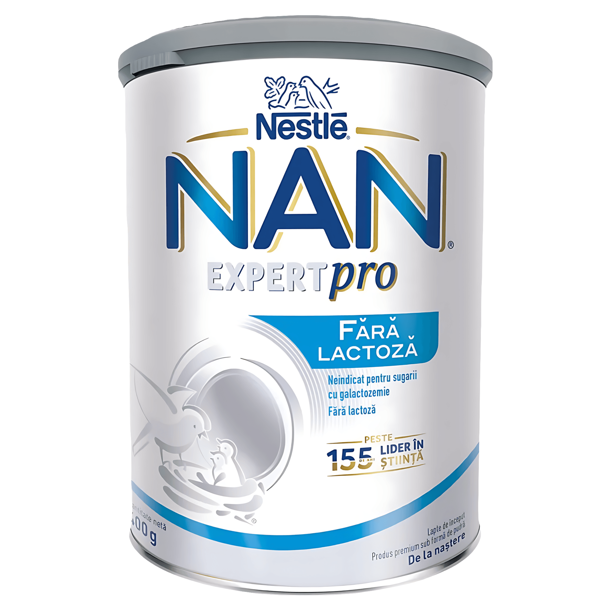 Formula de lapte Nestle NAN Expert Pro, fara lactoza, +0 luni, 400 g