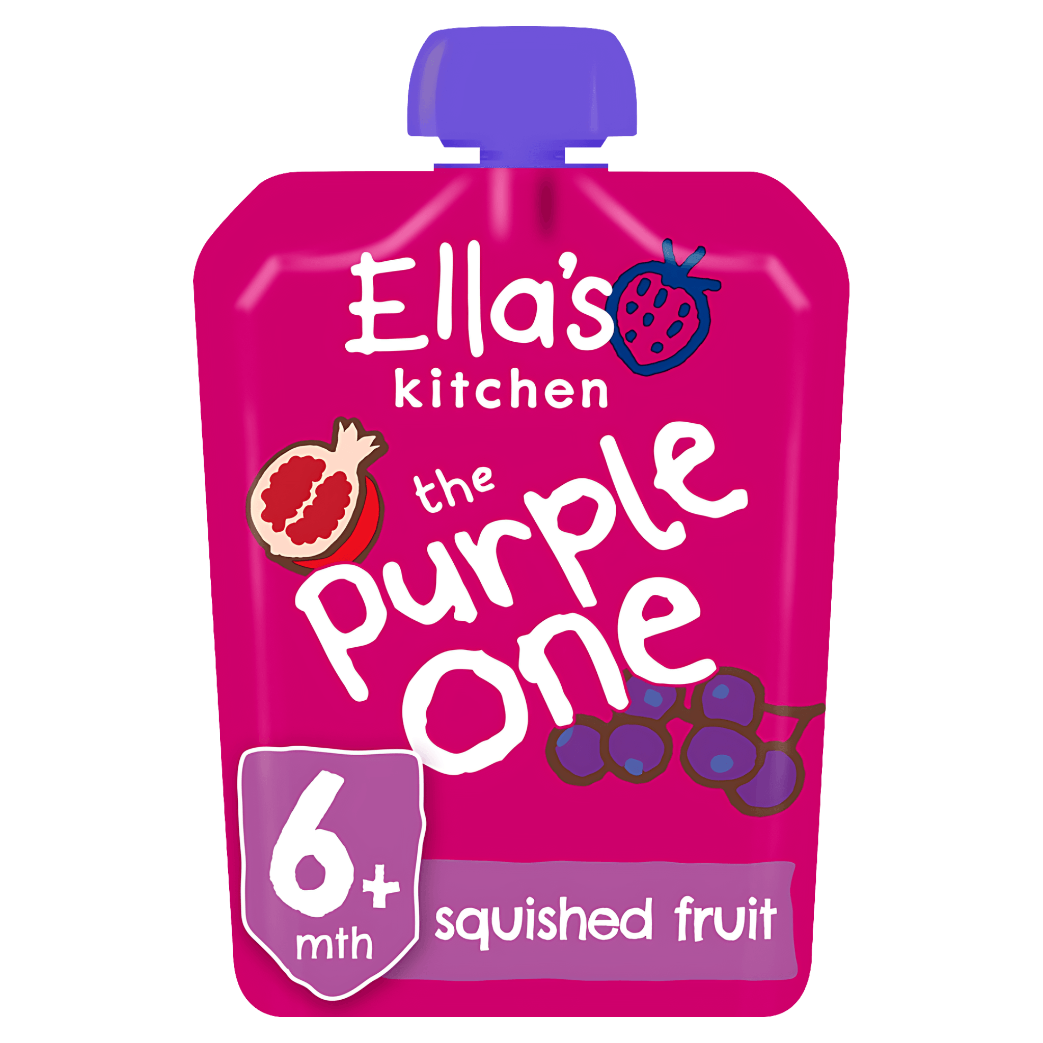 Piure de fructe de padure Ella's Eco, de la 6 luni, 90 g
