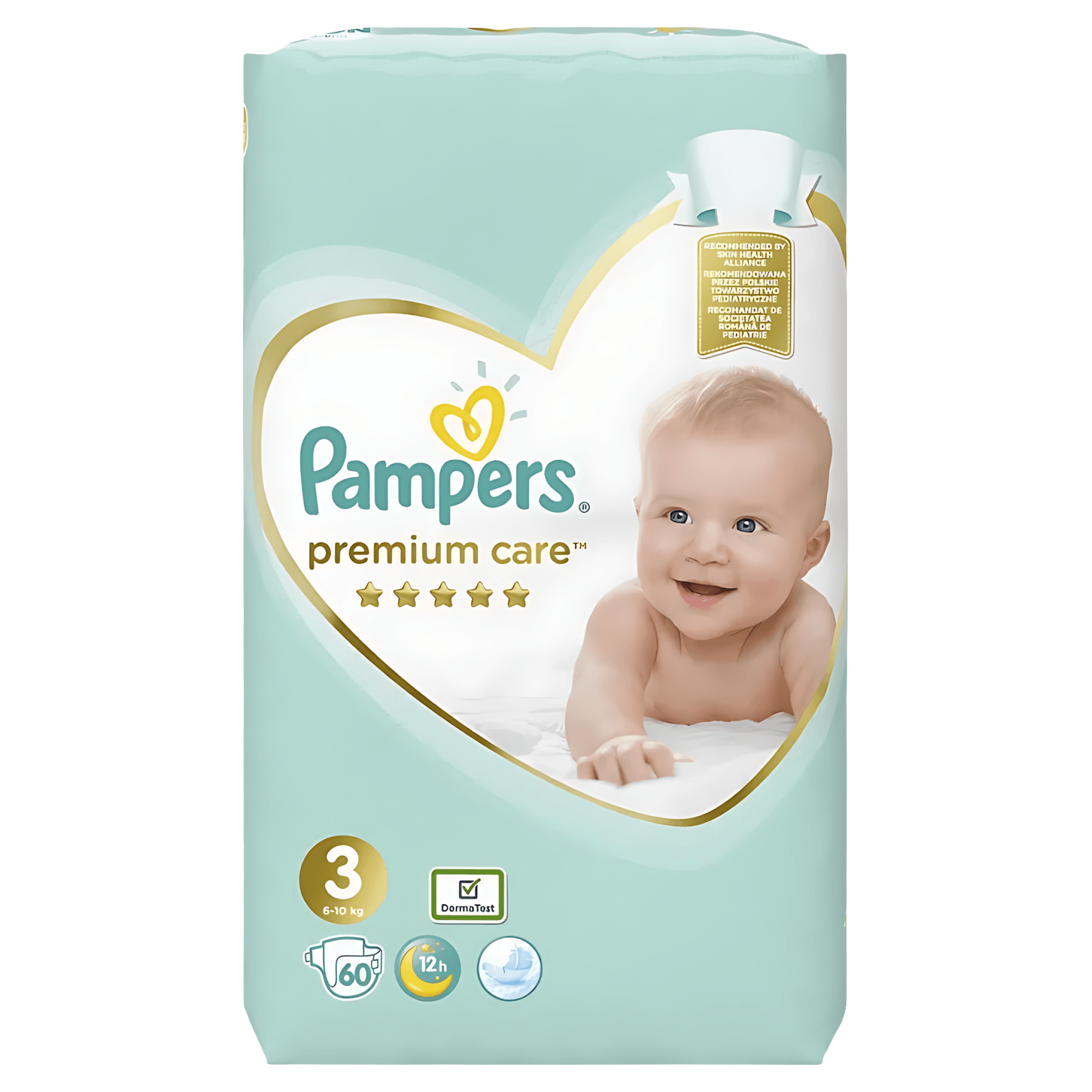 Scutece Pampers Premium Care, marimea 3, 6 - 10 kg, 60 bucati