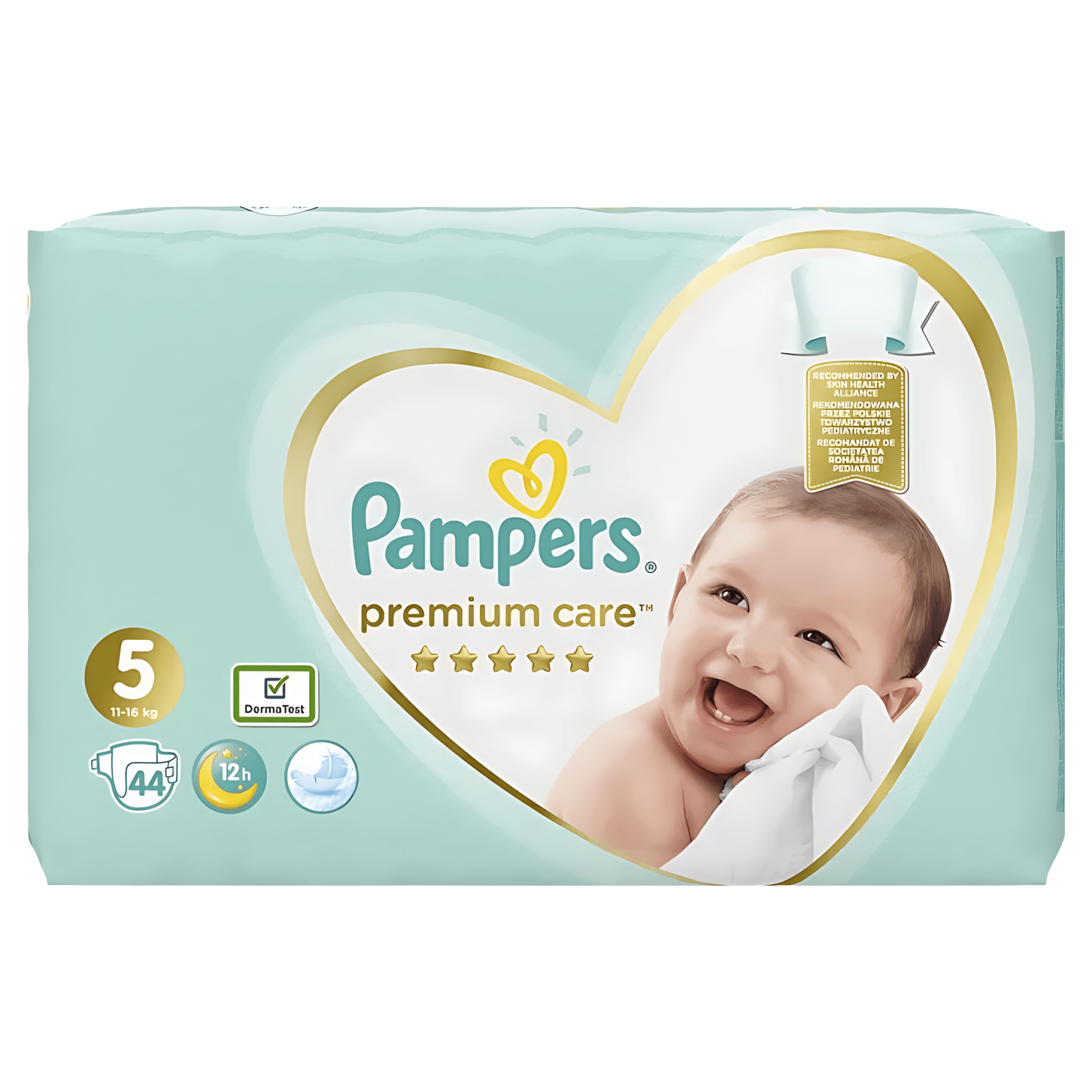 Scutece Pampers Premium Care, marimea 5, 11 - 16 kg, 44 bucati