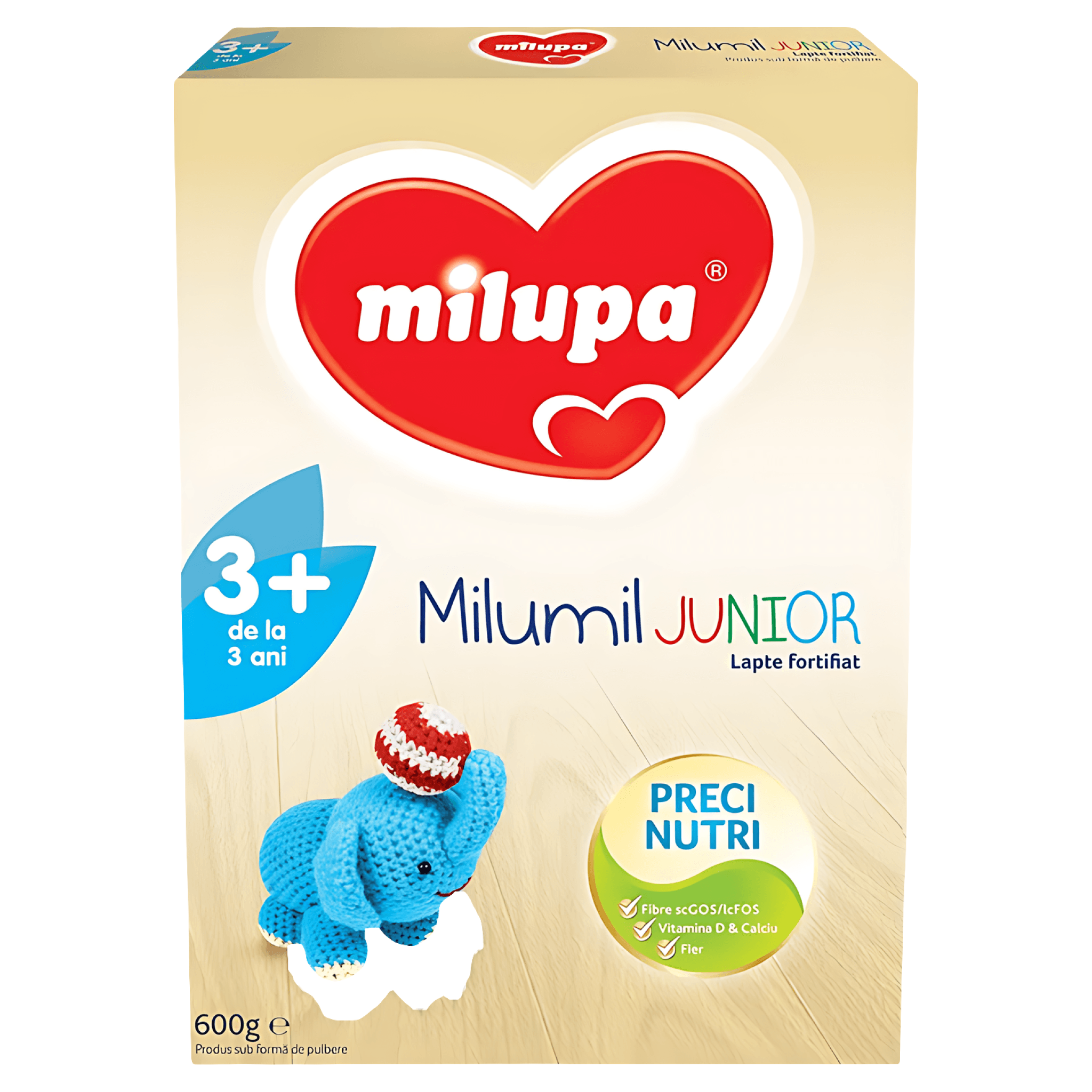 Lapte de crestere Milupa Milumil Junior, 3+ ani, 600g