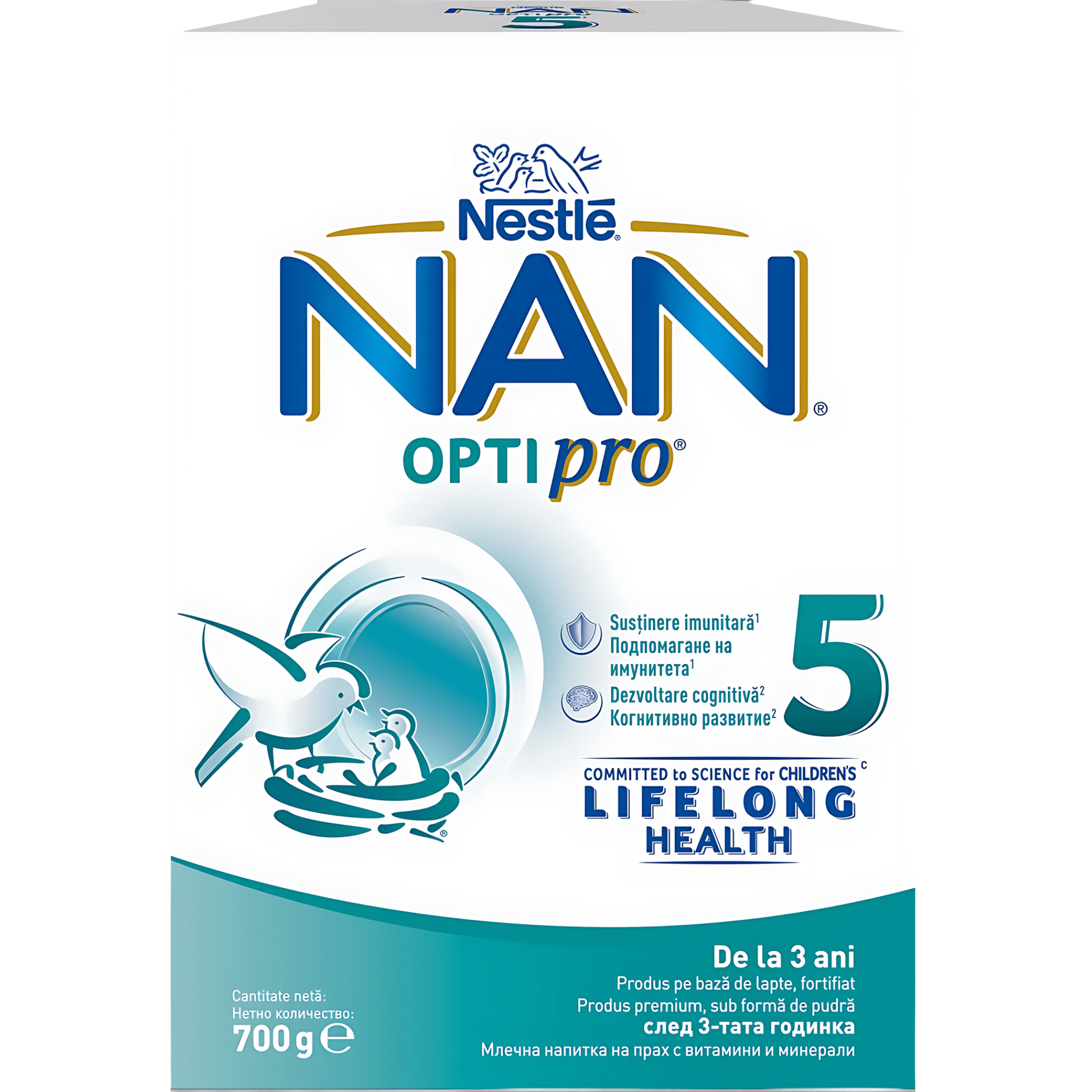 Lapte de crestere Nestle NAN Optipro 5, 3+ ani, 700 g